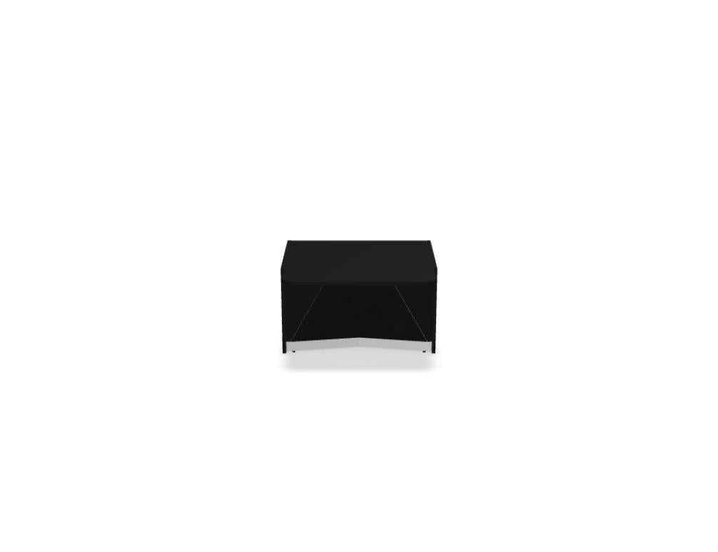 Alpa ALP11 - modulare Empfangstheke in Schwarzes Glas präsentiert im Onlineshop von KAQTU Design AG. Empfangsdesk ist von Mdd