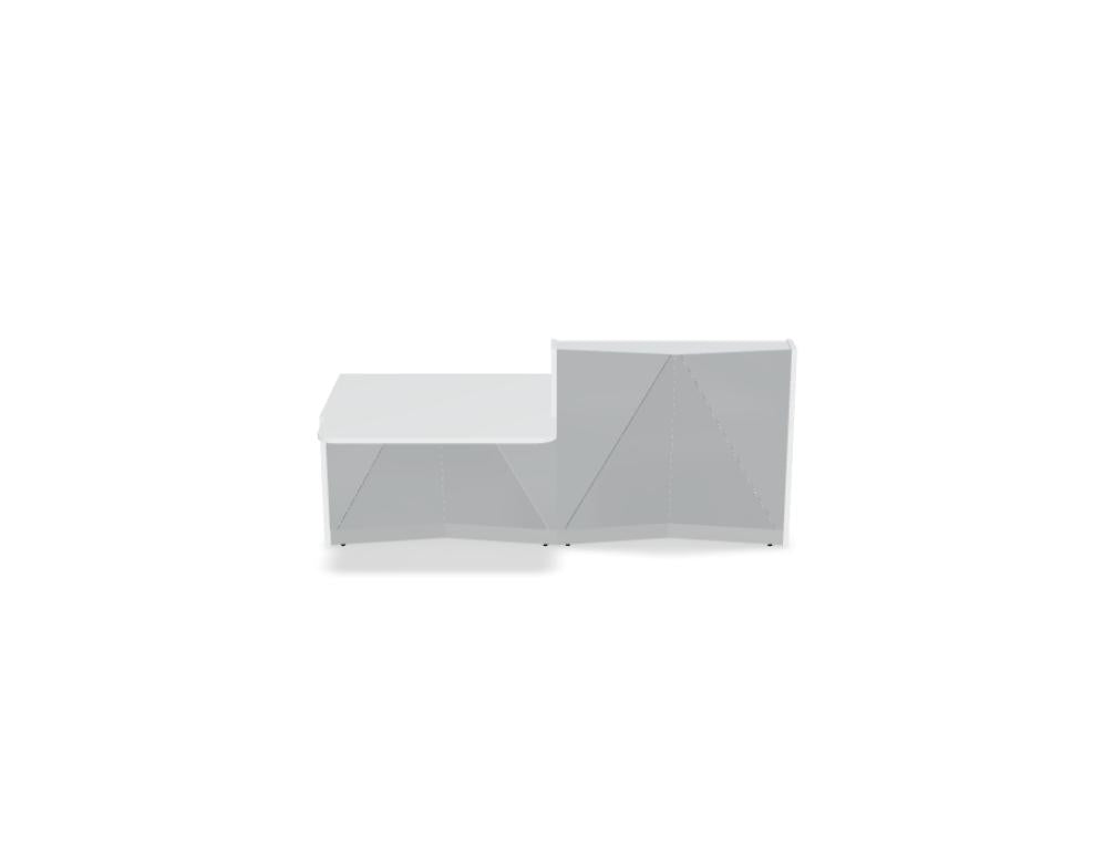 Alpa ALP21P - modulare Empfangstheke in Schwarzes Glas präsentiert im Onlineshop von KAQTU Design AG. Empfangsdesk ist von Mdd