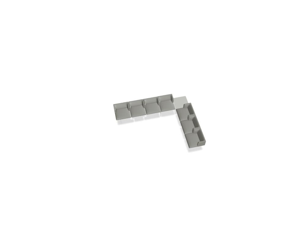 Agora AR01 - Sitzsystem in Schwarz präsentiert im Onlineshop von KAQTU Design AG. Modulares Sofa ist von Mdd
