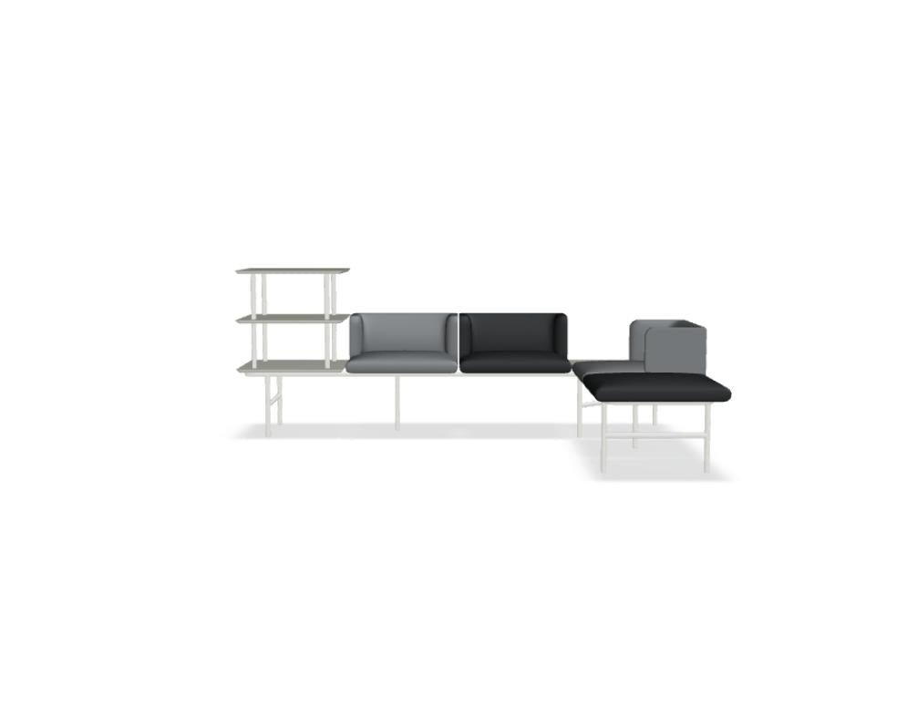 Agora AR21 - Sitzsystem in Weiss präsentiert im Onlineshop von KAQTU Design AG. Sofa ist von Mdd