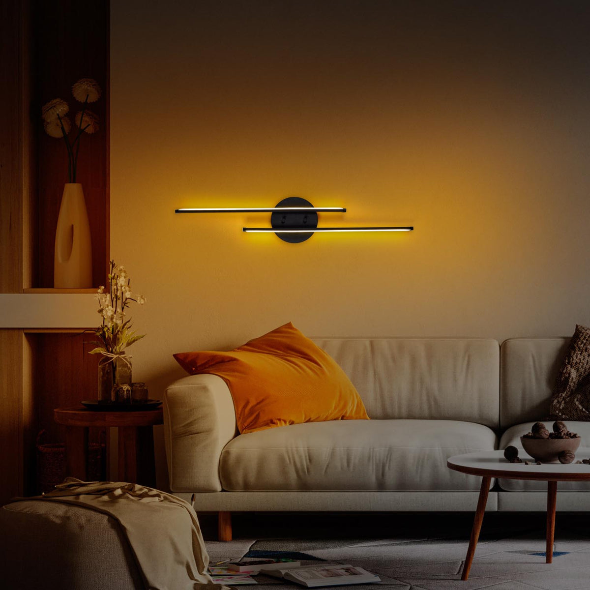 Umut Wandleuchte - Schwarz in Schwarz präsentiert im Onlineshop von KAQTU Design AG. Wandleuchte ist von Opviq