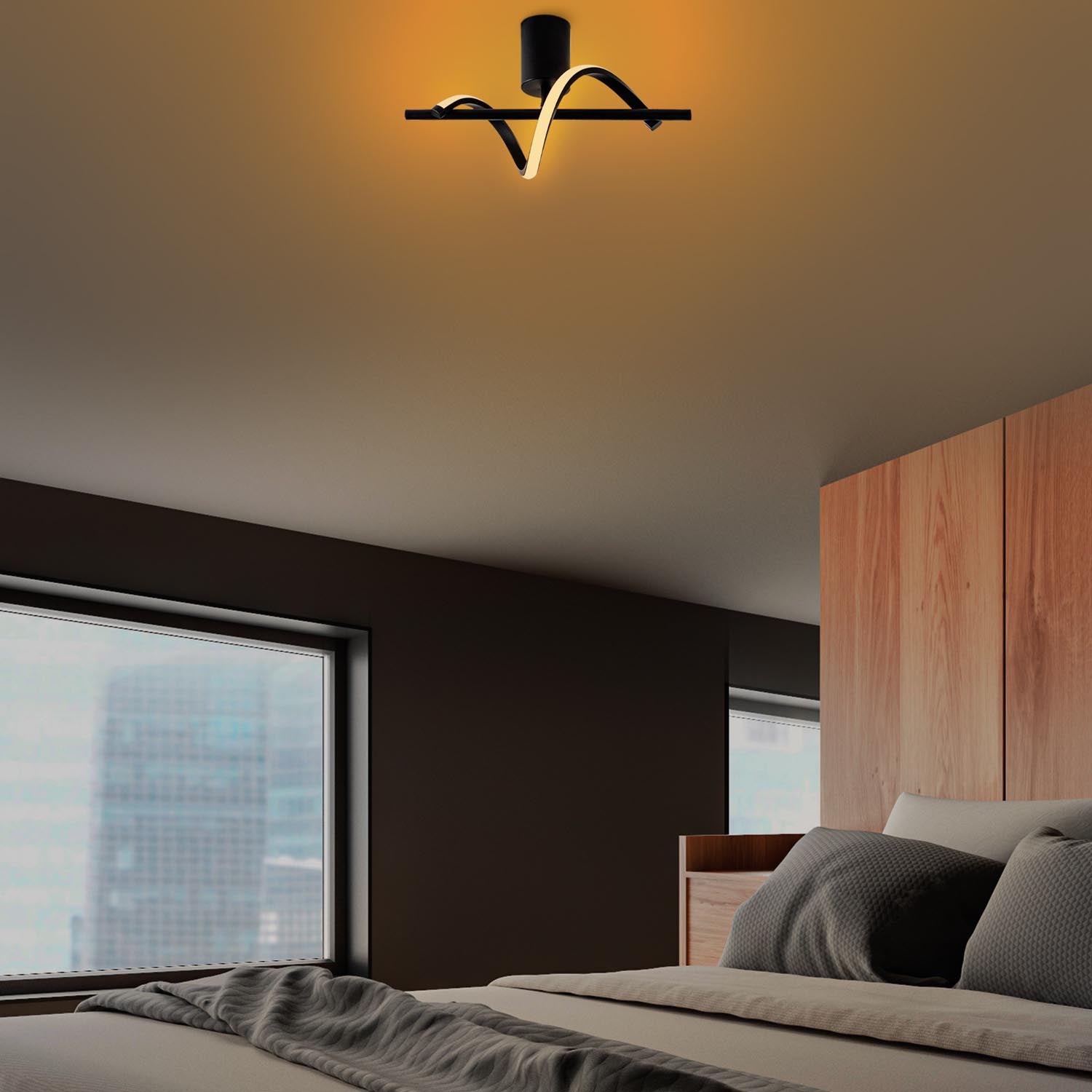 Elegante Lıkma Pendelleuchte in Schwarz von Opviq: Hochwertiger Metallkörper, modernes Design, perfektes Licht für eine stilvolle Raumgestaltung.