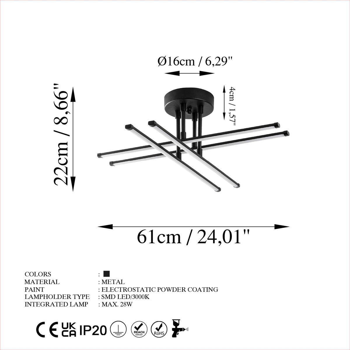 Exhaust Deckenleuchte - Schwarz in Schwarz präsentiert im Onlineshop von KAQTU Design AG. Deckenleuchte ist von Opviq
