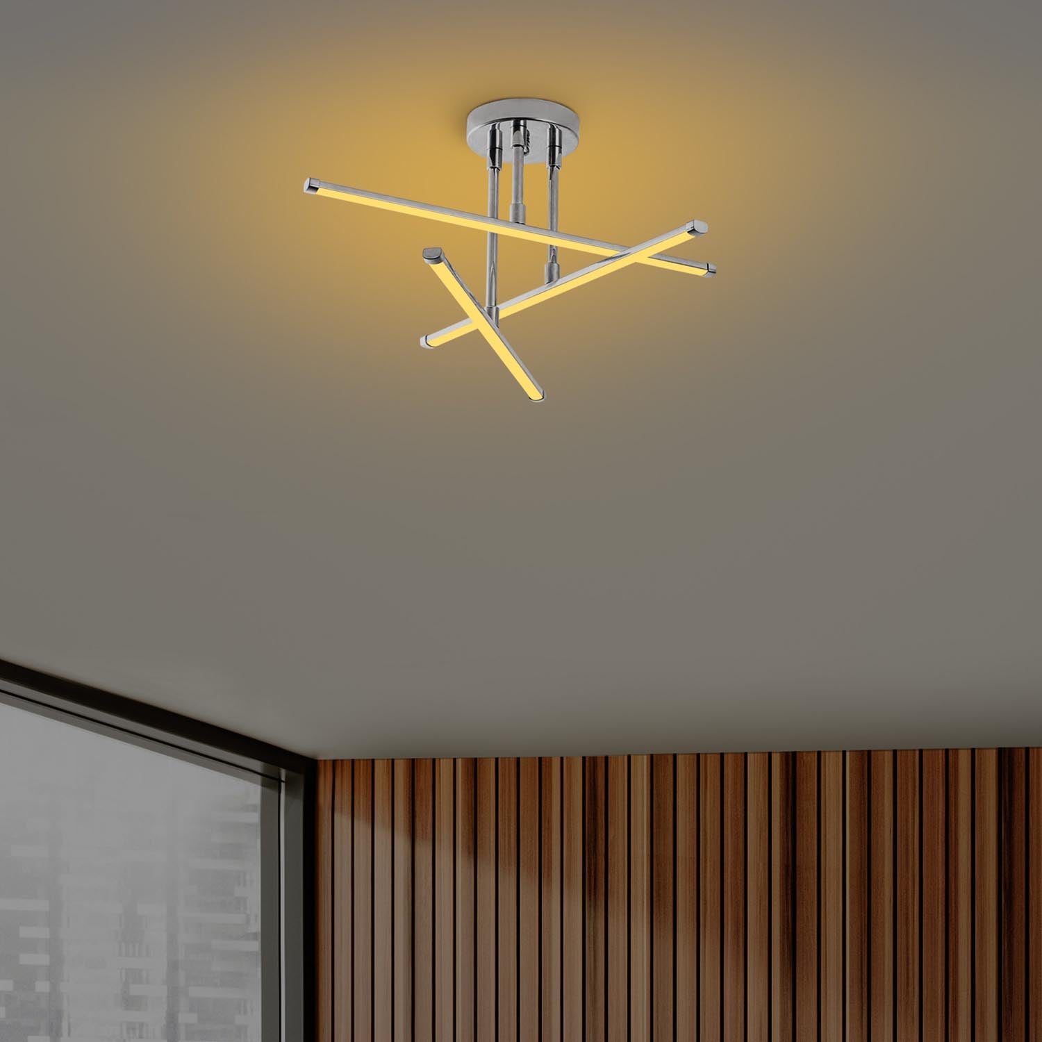 Entdecken Sie die Ledflower Deckenleuchte in Chrom von Opviq – ein elegantes Designstück, das jeden Raum mit stilvollem Licht und Glamour bereichert.