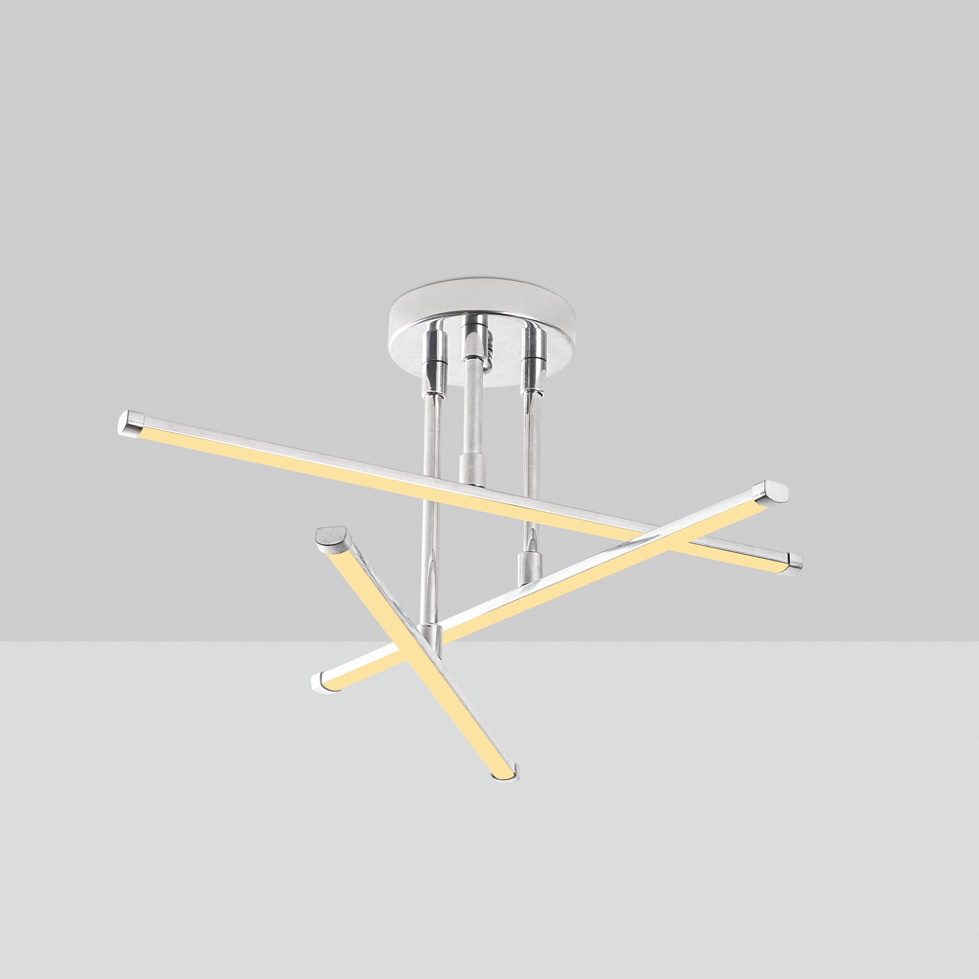 Entdecken Sie die Ledflower Deckenleuchte von Opviq in Chrom – ein stilvolles Lichtobjekt, das jeden Raum mit Glamour und Wärme erfüllt.