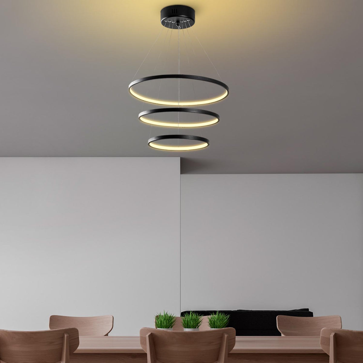 Simit Deckenleuchte - Schwarz in Schwarz präsentiert im Onlineshop von KAQTU Design AG. Deckenleuchte ist von Opviq