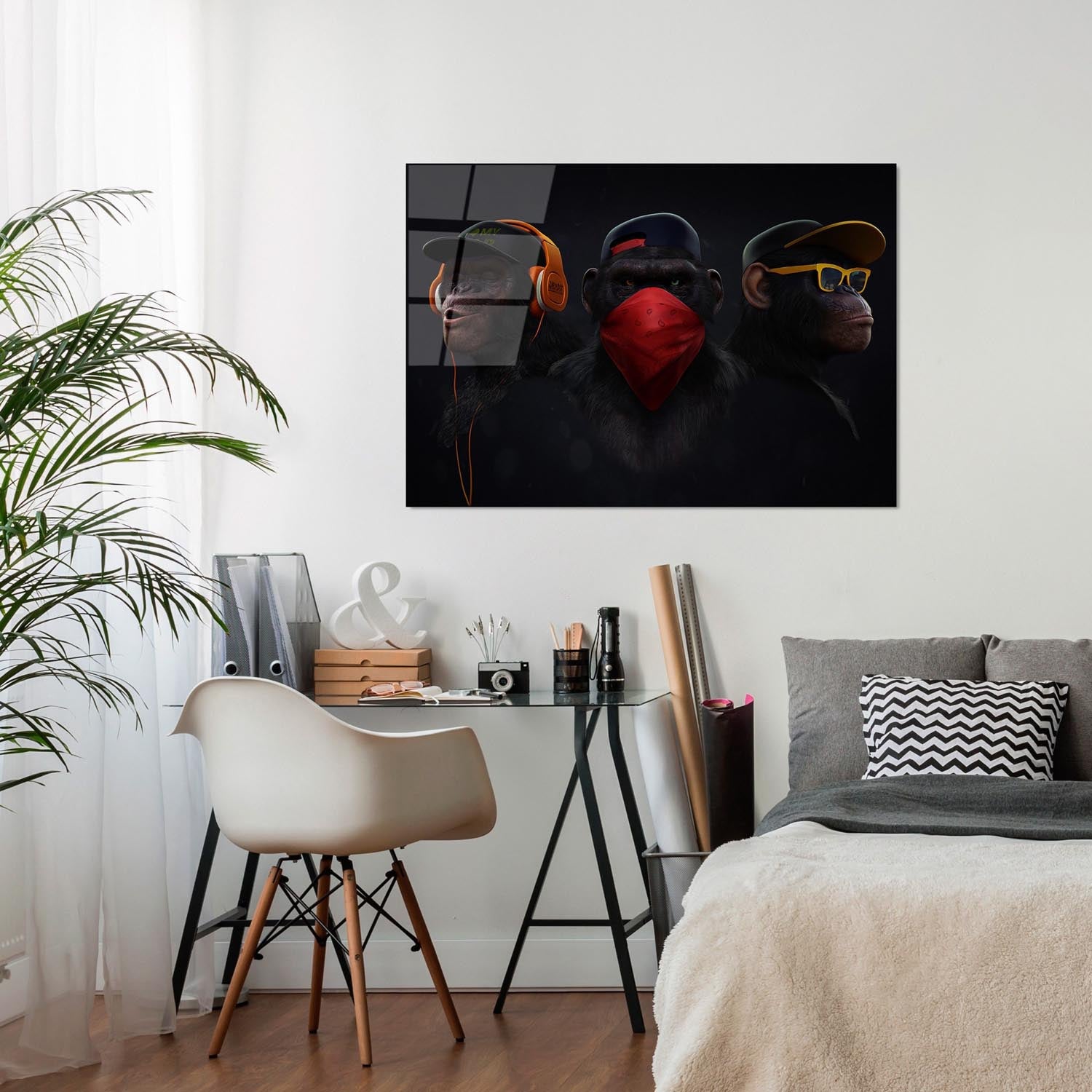 Bringen Sie mit dem mehrfarbigen UV Bild von Wallity lebendige Farben und zeitlose Eleganz in Ihr Zuhause. Ideal für jeden Raum!