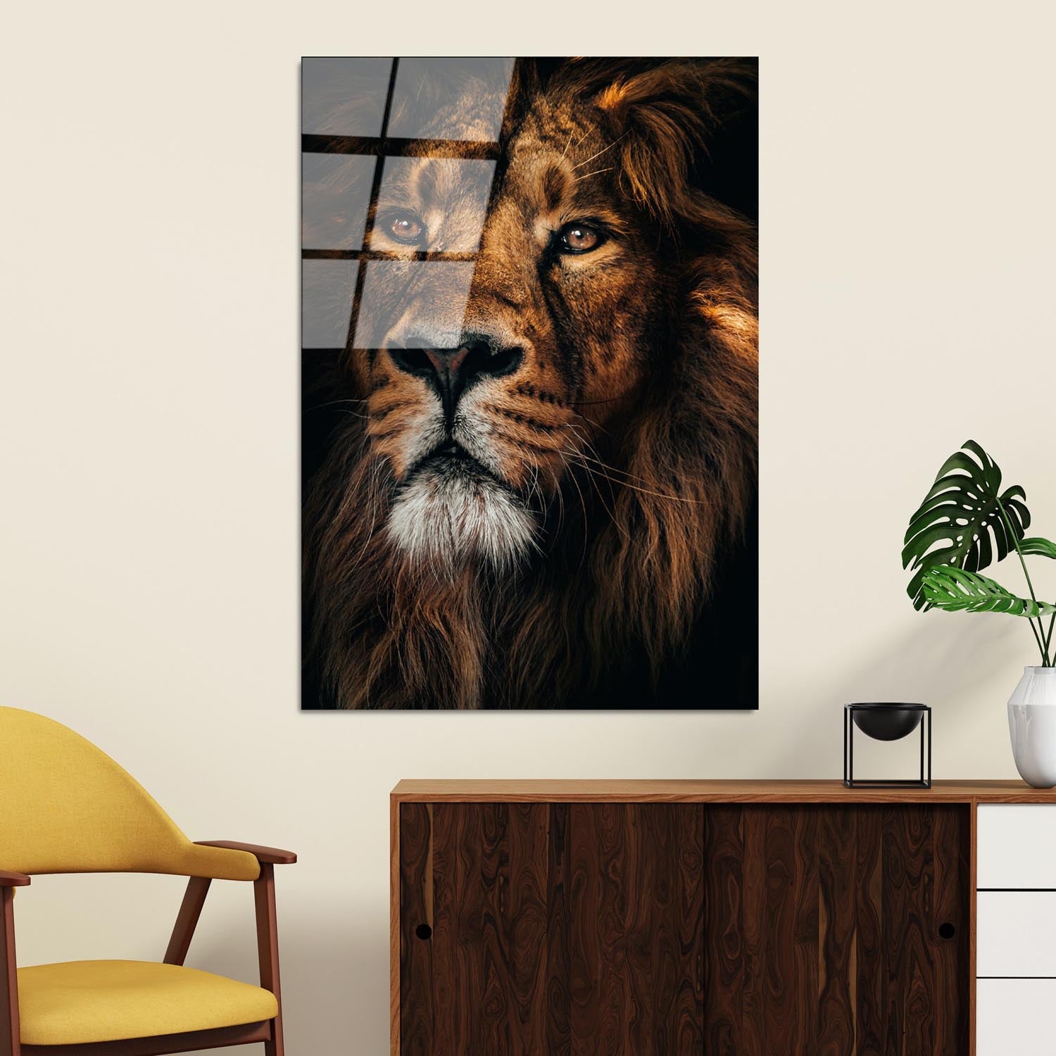 Entdecken Sie das beeindruckende UV-Bild von Wallity – ein farbenfrohes Kunstwerk aus gehärtetem Glas, das jeden Raum stilvoll aufwertet.