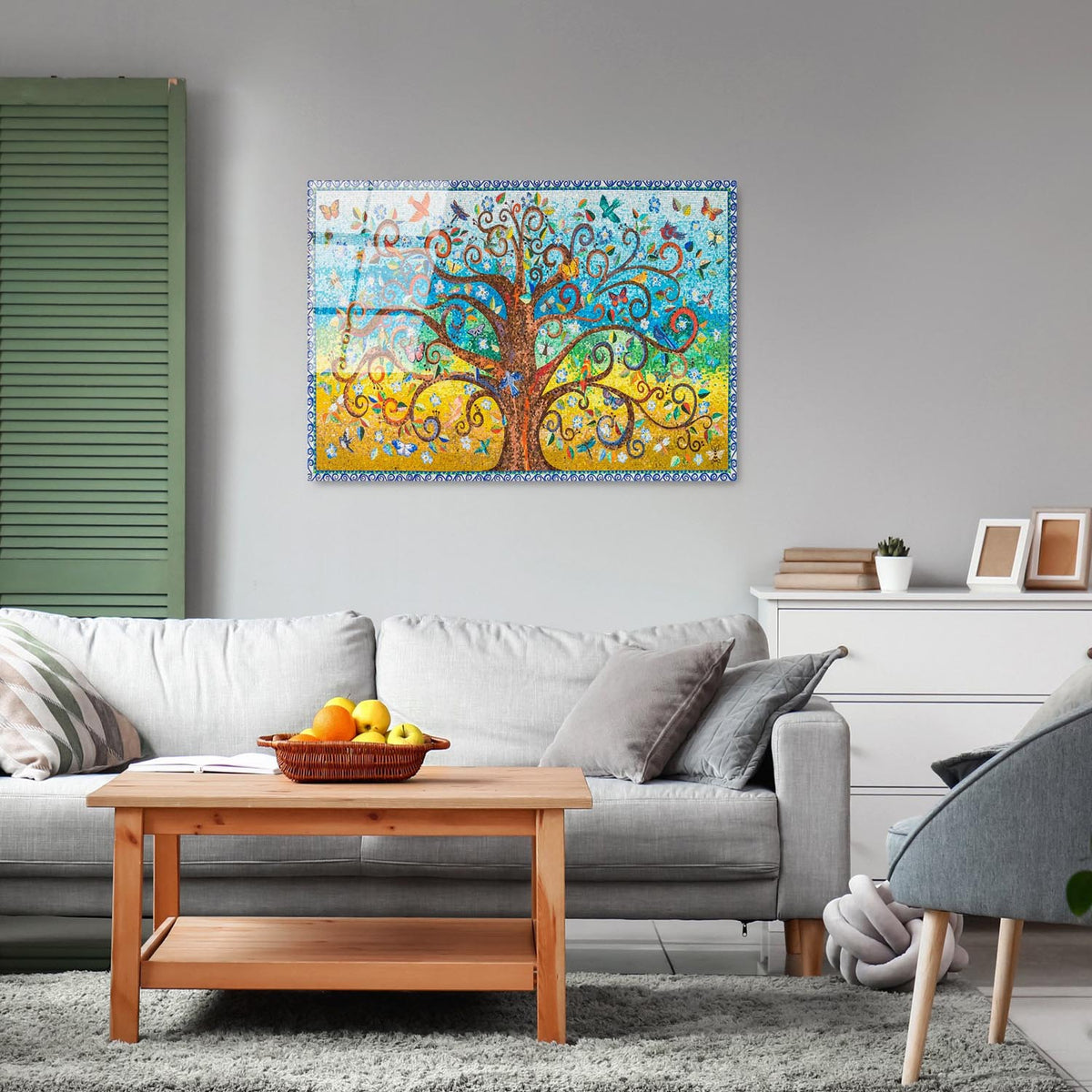 UV Bild - Mehrfarbig in Mehrfarbig präsentiert im Onlineshop von KAQTU Design AG. Bild ist von Wallity
