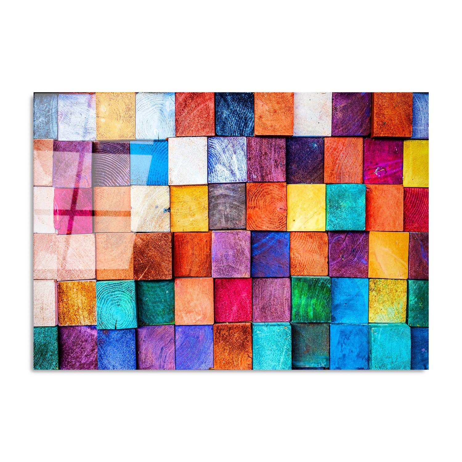 Entdecken Sie das UV-Bild von Wallity: Ein 70 x 100 cm großes, gehärtetes Glasgemälde, das mit lebhaften Farben und emotionalen Details jeden Raum verzaubert.