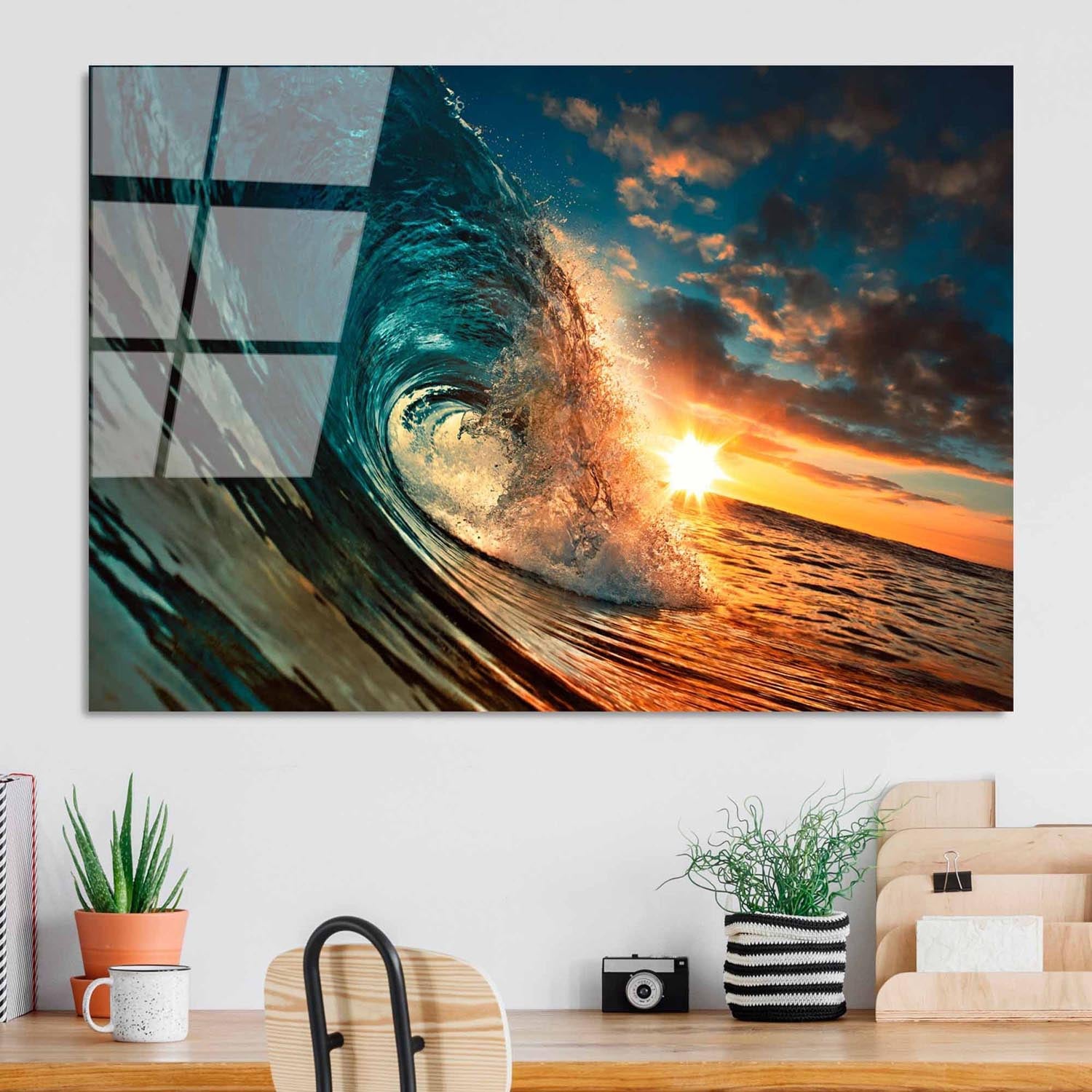 Entdecken Sie das beeindruckende UV-Bild von Wallity in Mehrfarbig – ein stilvolles Kunstwerk aus gehärtetem Glas, das jeden Raum verzaubert.