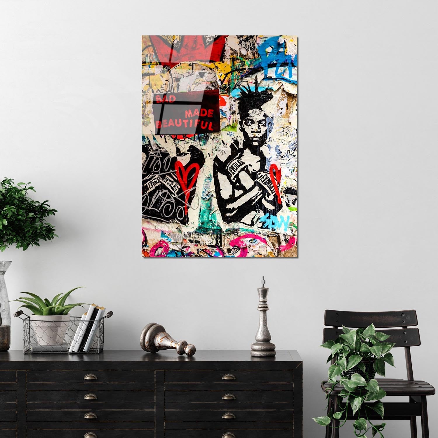 Erleben Sie die fesselnde Kunst von Banksy mit Wallitys UV-Bild in Mehrfarbig – ein langlebiges Meisterwerk für Ihr Zuhause.