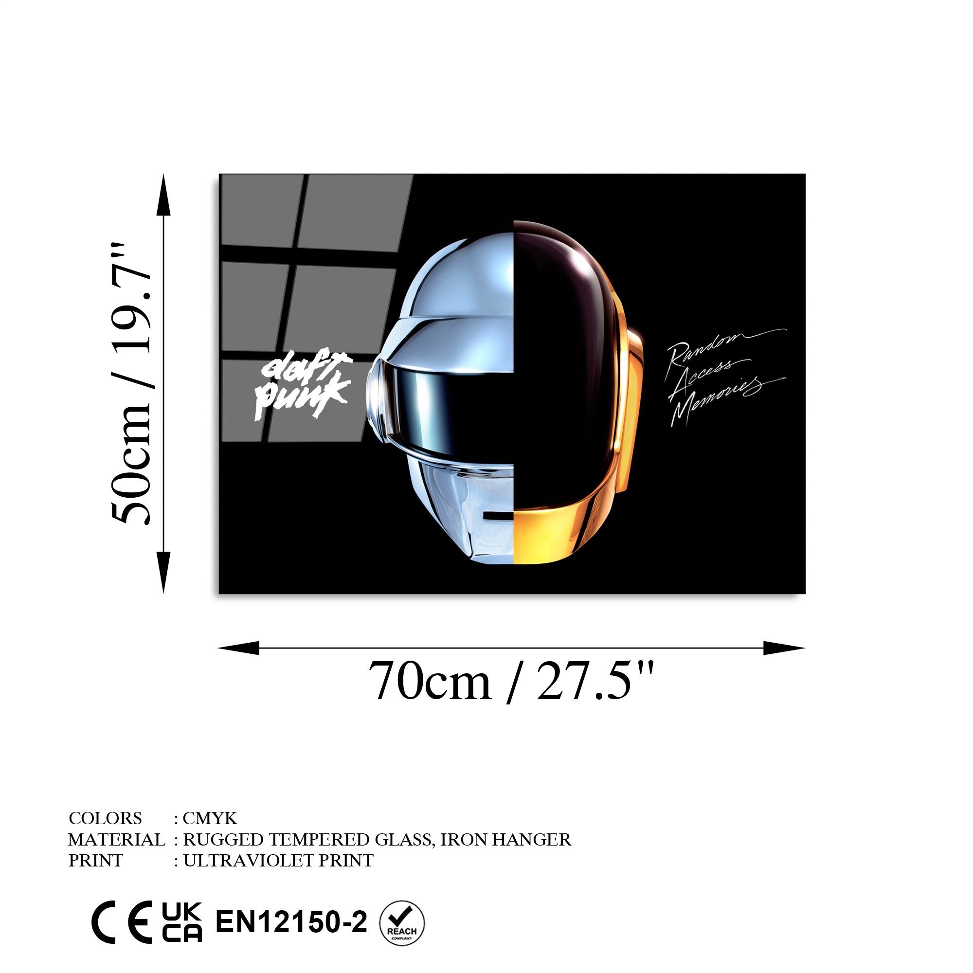 Verleihen Sie Ihrem Raum mit dem UV-335 Gemälde von Wallity einen Hauch von Eleganz. Dieses 50 x 70 cm große Kunstwerk aus gehärtetem Glas begeistert mit leuchtenden Farben und zeitlosem Design.