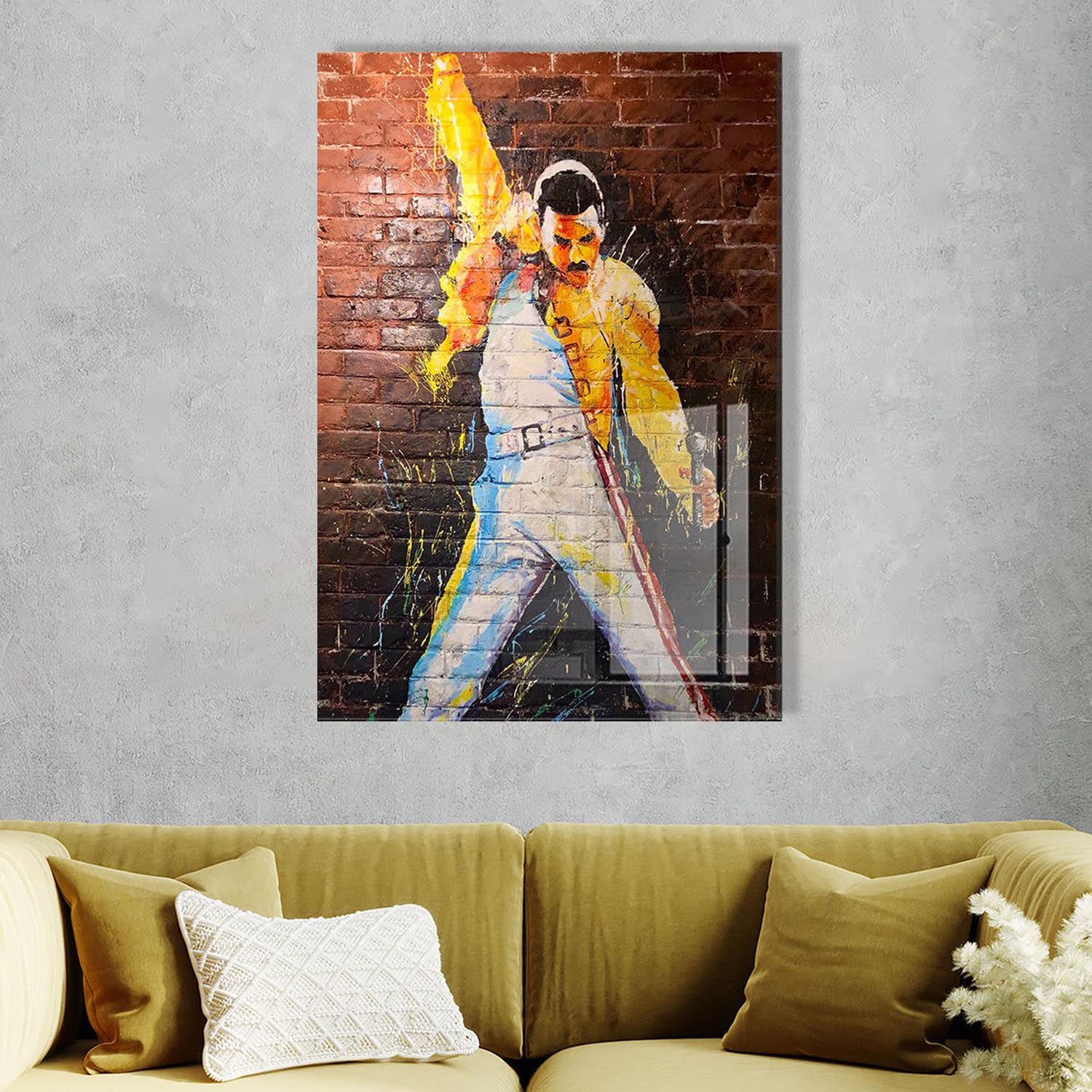 Entdecken Sie das UV Bild von Wallity – ein atemberaubendes, mehrfarbiges Kunstwerk aus gehärtetem Glas, das Eleganz und Stil in Ihr Zuhause bringt.