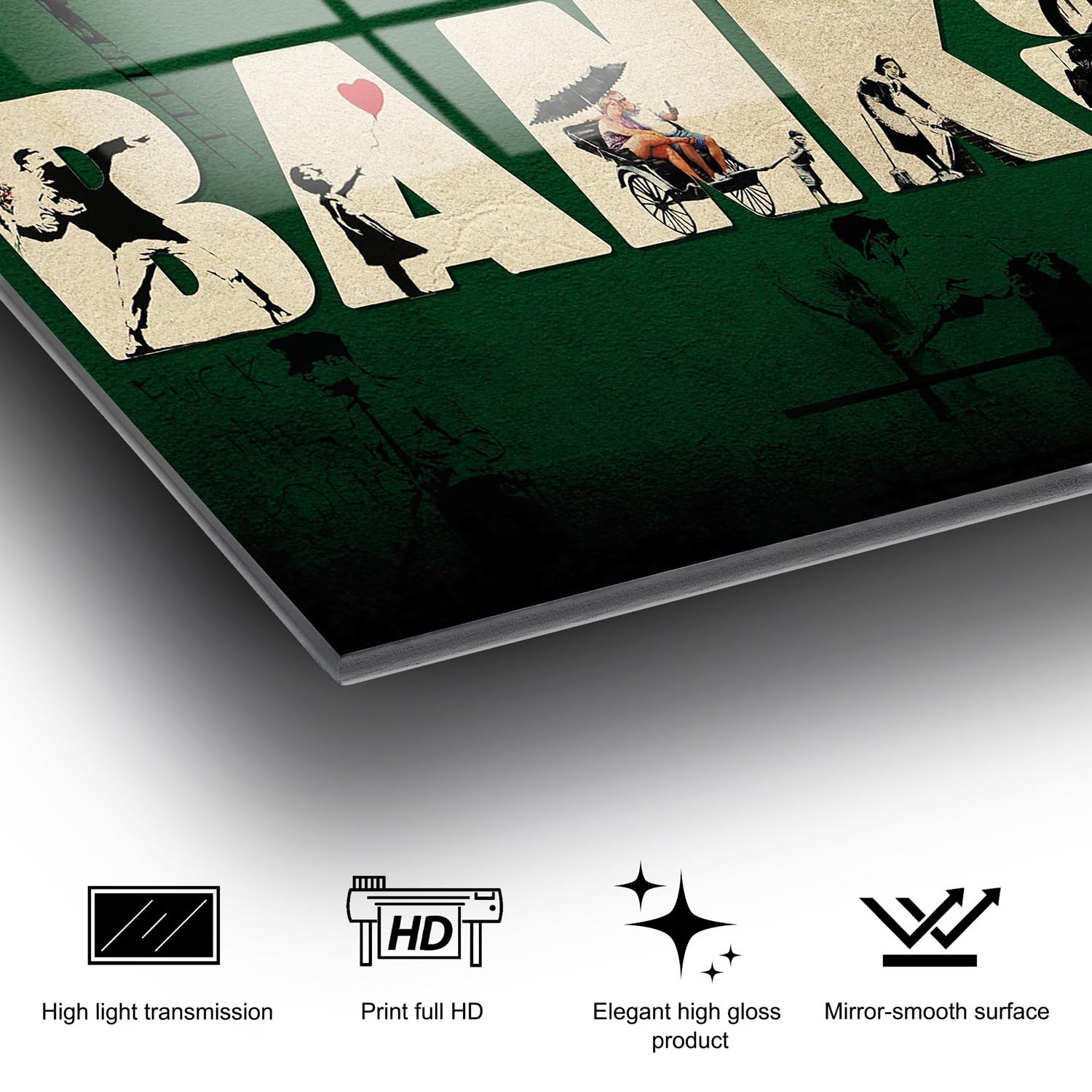 Verleihen Sie Ihrem Zuhause mit dem mehrfarbigen UV-Bild von Wallity einen Hauch von Eleganz. Dieses gehärtete Glas-Kunstwerk begeistert durch brillante Farben und außergewöhnliche Haltbarkeit.