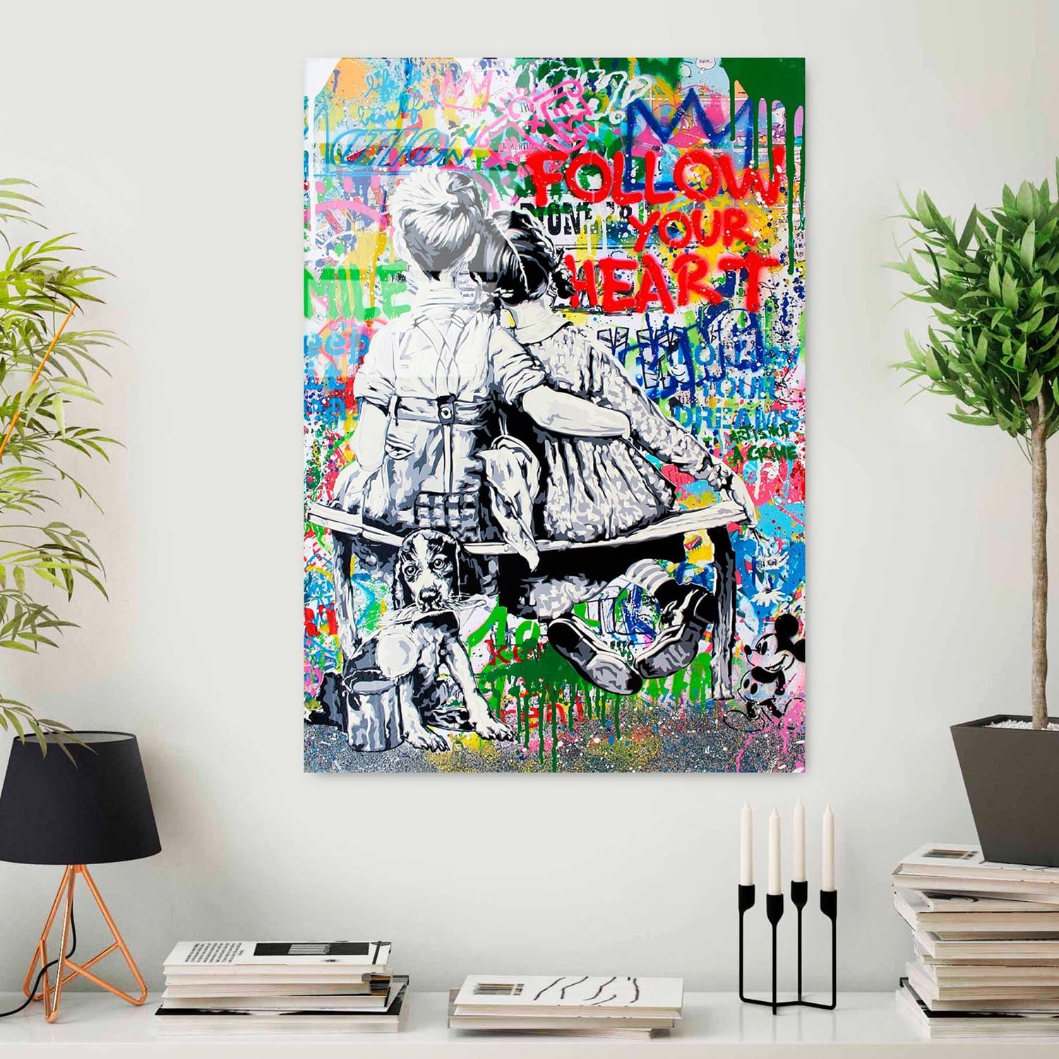 Entdecken Sie das beeindruckende UV-Bild von Wallity in Mehrfarbig – ein stilvolles Kunstwerk aus gehärtetem Glas, das jeden Raum verwandelt!