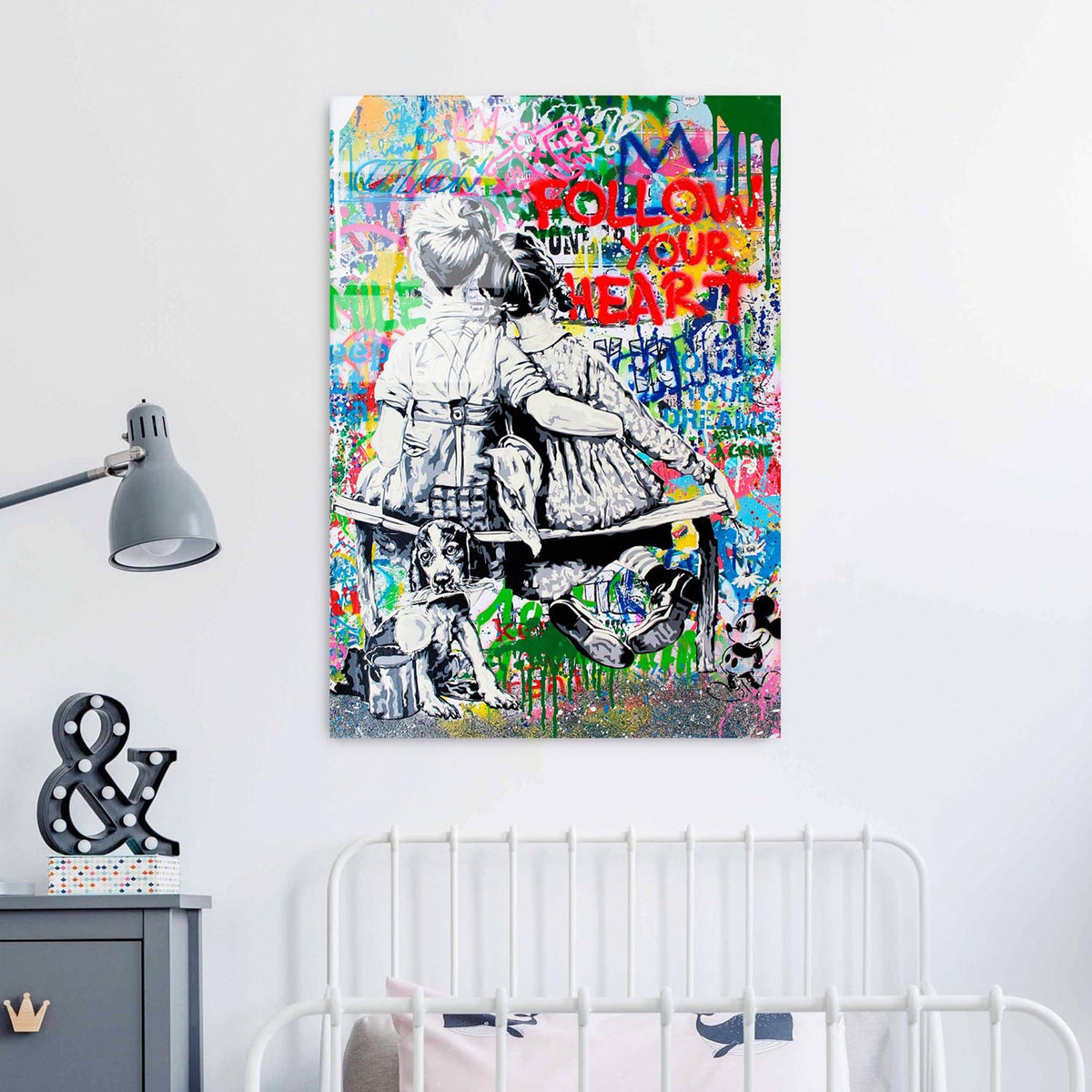 UV Bild - Mehrfarbig in Mehrfarbig präsentiert im Onlineshop von KAQTU Design AG. Bild ist von Wallity