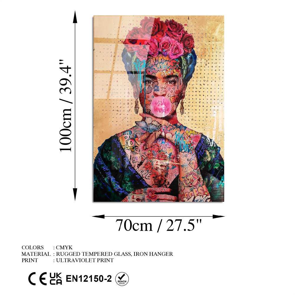 Entdecken Sie das mehrfarbige UV-Bild von Wallity – ein elegantes Hartglasgemälde, das jedem Raum Kunst und Raffinesse verleiht!