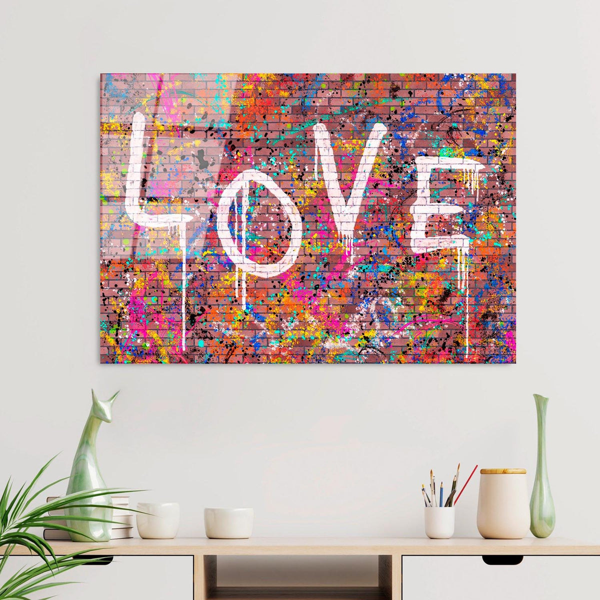 UV Bild - Mehrfarbig in Mehrfarbig präsentiert im Onlineshop von KAQTU Design AG. Bild ist von Wallity
