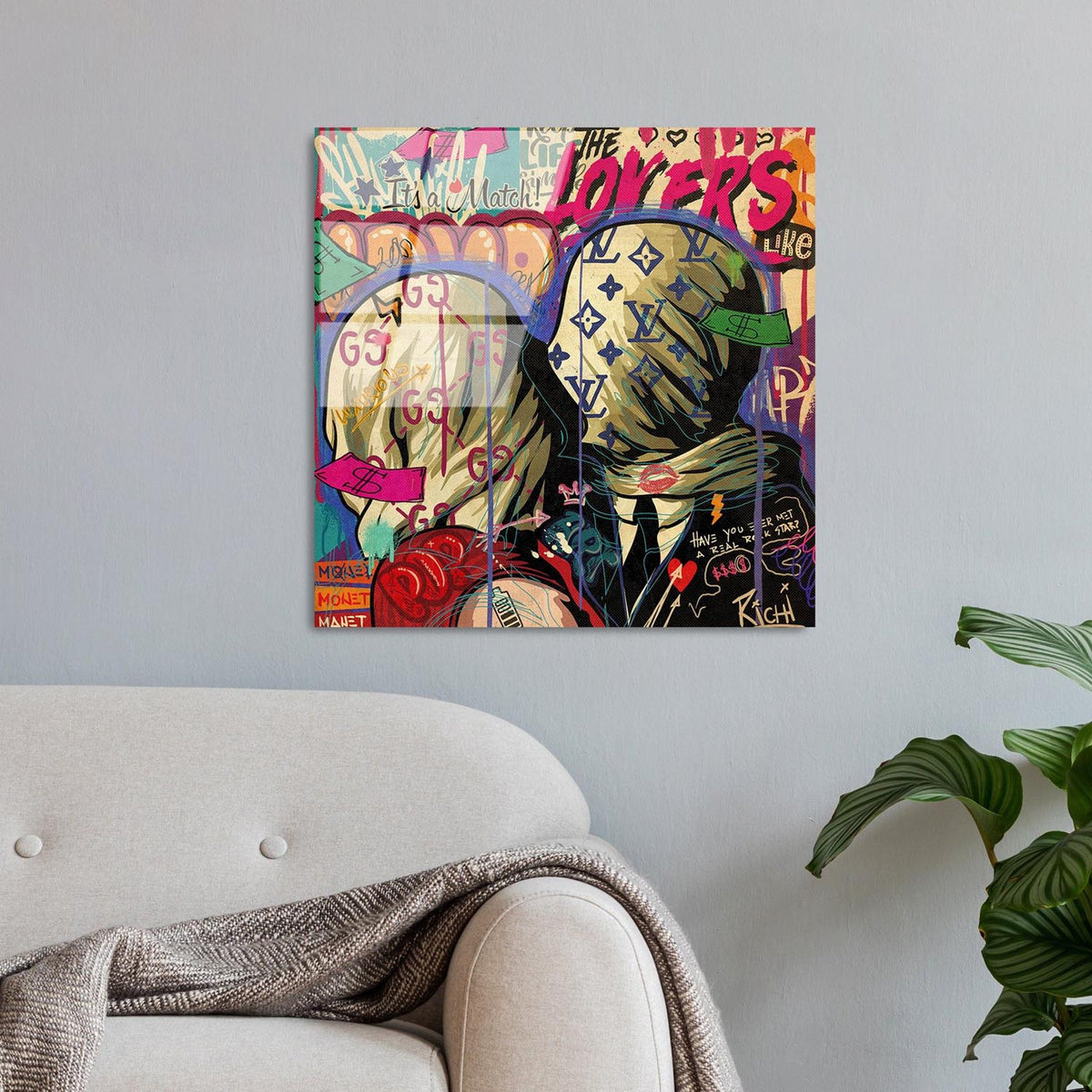 UV Bild - Mehrfarbig in Mehrfarbig präsentiert im Onlineshop von KAQTU Design AG. Bild ist von Wallity