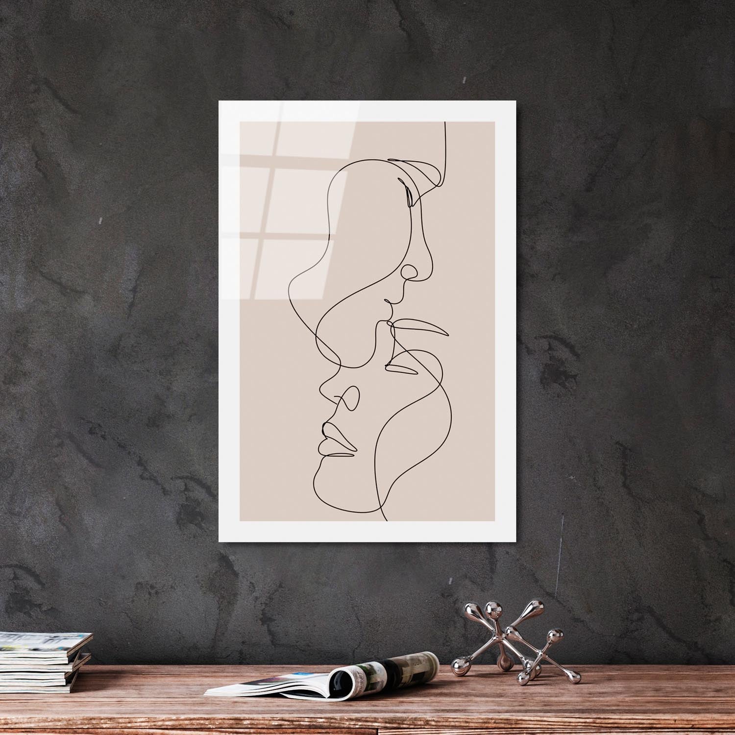 Entdecken Sie das mehrfarbige UV-Bild von Wallity – ein zeitloses Kunstwerk aus gehärtetem Glas, das jeden Raum in eine Oase der Eleganz verwandelt.