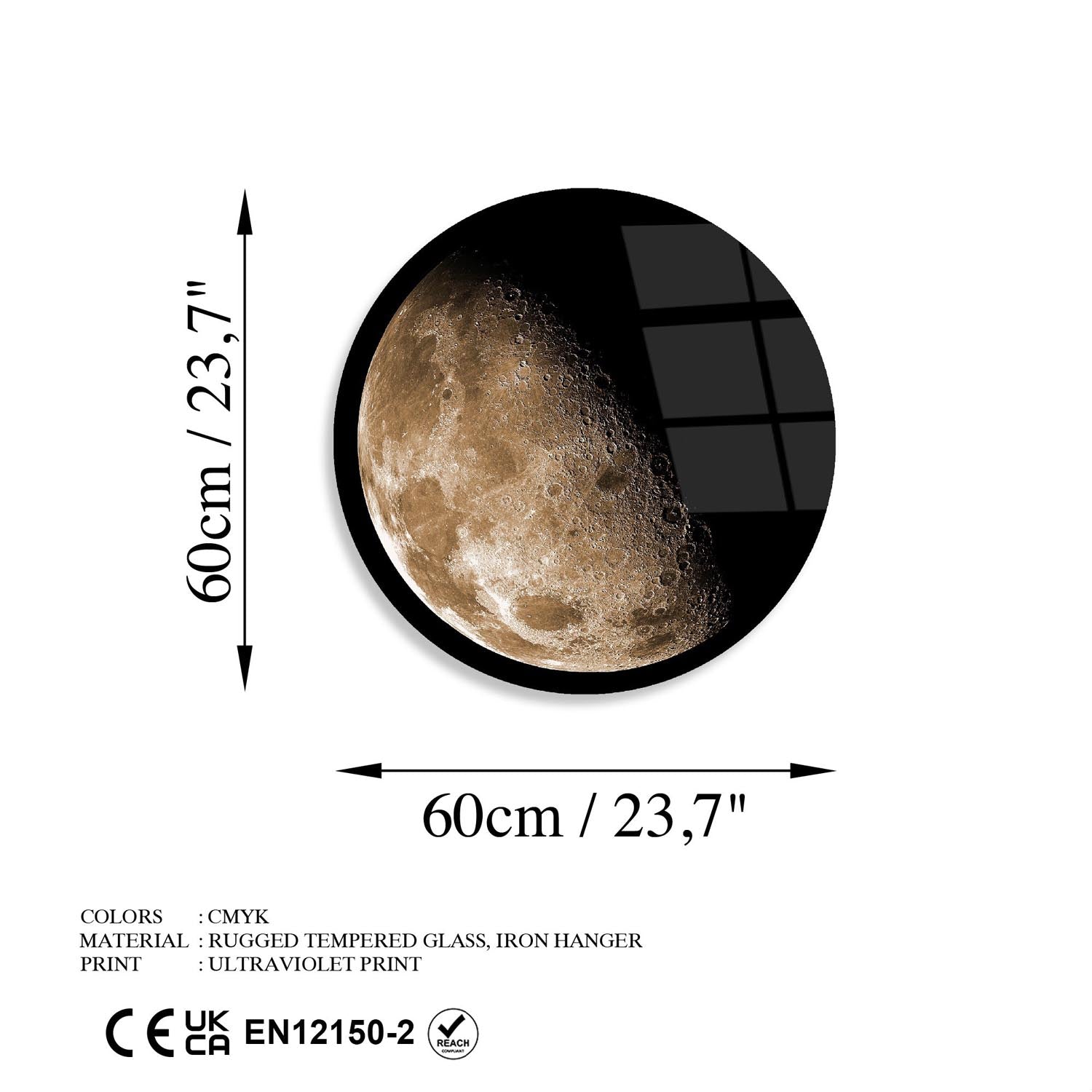 Verleihen Sie Ihrem Raum mit dem UV-Bild von Wallity aus gehärtetem Glas einen einzigartigen Farbtupfer und zeitlose Eleganz.