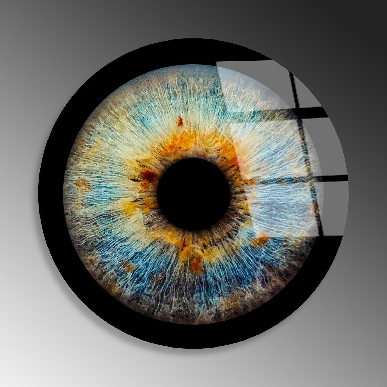 Entdecken Sie die lebendige Schönheit des mehrfarbigen UV-Bildes von Wallity – ein elegantes, bruchsicheres Kunstwerk aus gehärtetem Glas, das jeden Raum verwandelt.