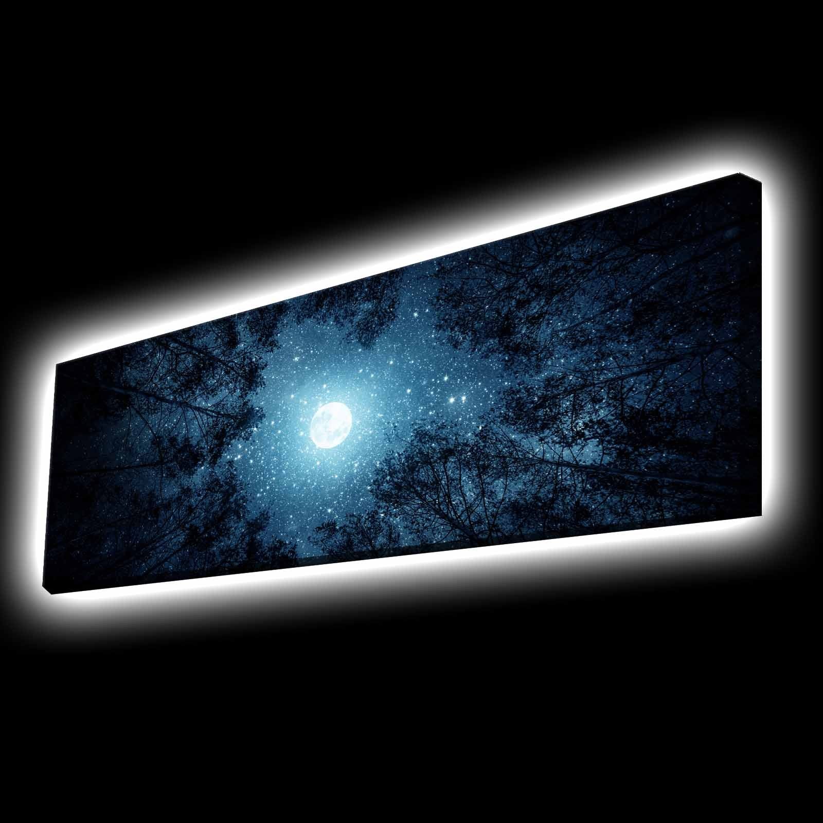 Verleihen Sie Ihrem Raum mit dem LED-Leinwandgemälde 3090KTLGDACT von Wallity eine magische Atmosphäre. Hochwertige Materialien und faszinierende Farben.