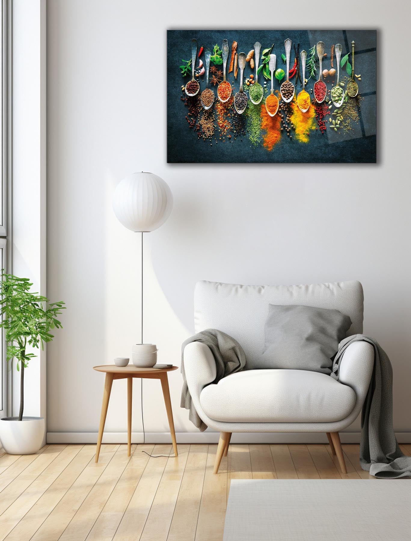 Verleihen Sie Ihrem Zuhause mit dem Wallity Temperglas-Gemälde 0464 einen Hauch von Eleganz. Dieses Kunstwerk begeistert durch lebendige Farben und stilvolle Details.