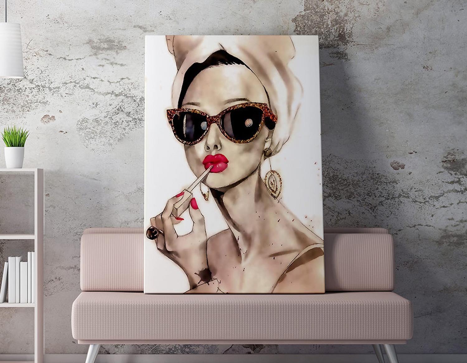 Entdecken Sie das fesselnde WY205 Leinwandbild (50 x 70) von Wallity. Bringen Sie Farbe und Eleganz in Ihr Zuhause!