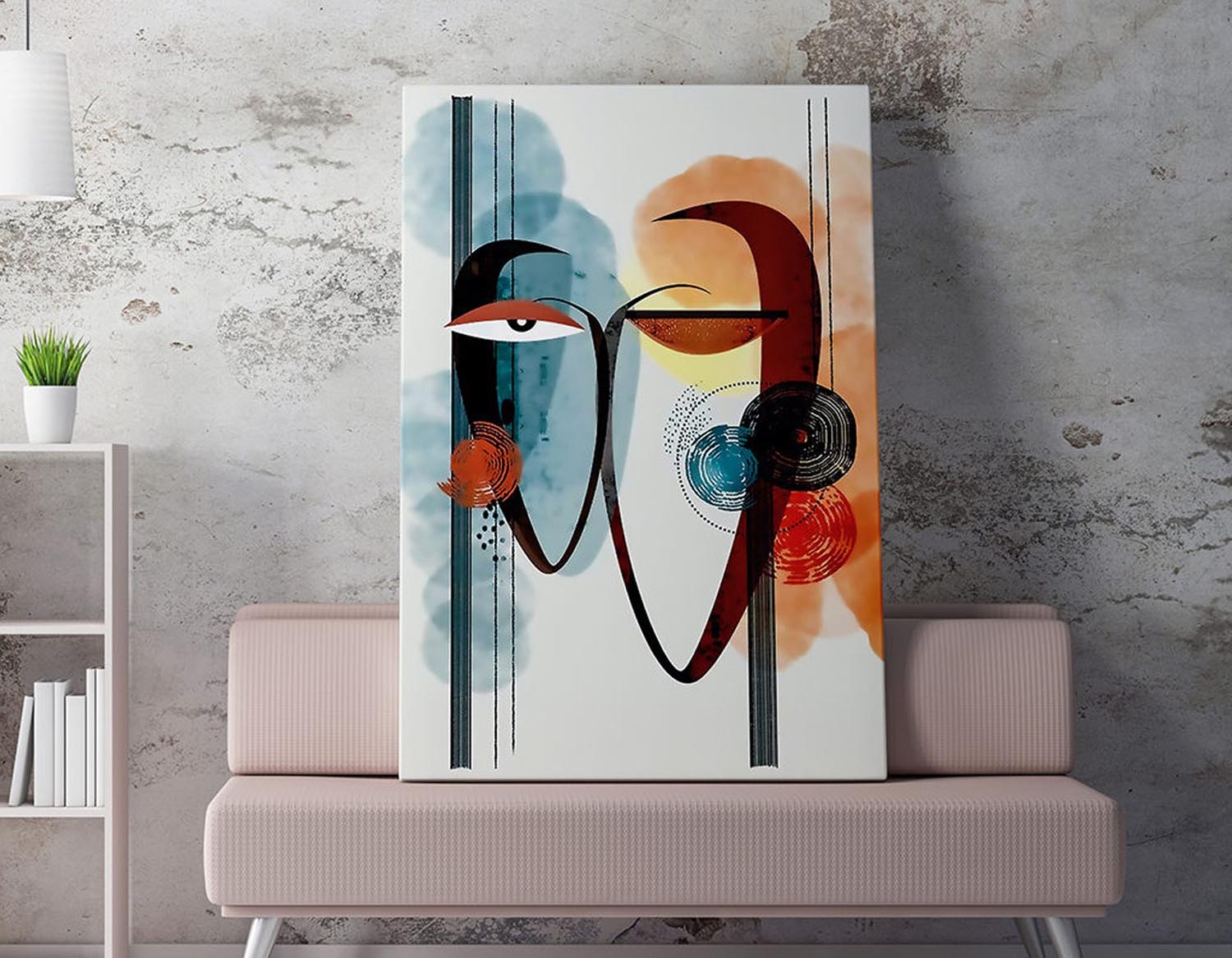 Entdecken Sie das fesselnde WY244 Leinwandbild (50 x 70) von Wallity. Bringen Sie Farbe und Eleganz in Ihr Zuhause!