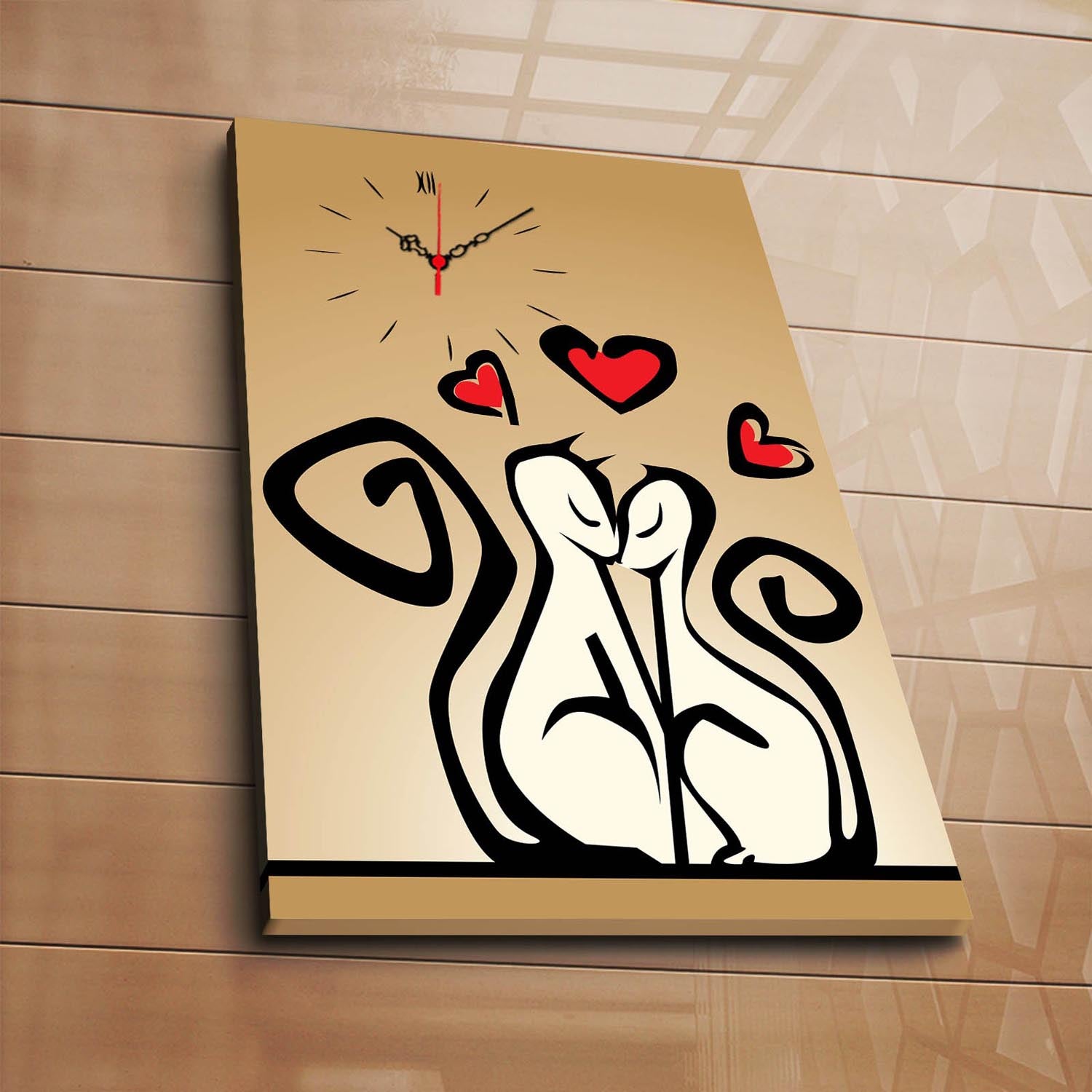 Gestalten Sie Ihr Zuhause stilvoll mit der 5070CS Wanduhr von Wallity. Diese elegante, mehrfarbige Wanduhr aus hochwertiger Leinwand und Wildleder ist ein zeitloses Kunstwerk, das jeden Raum aufwertet.