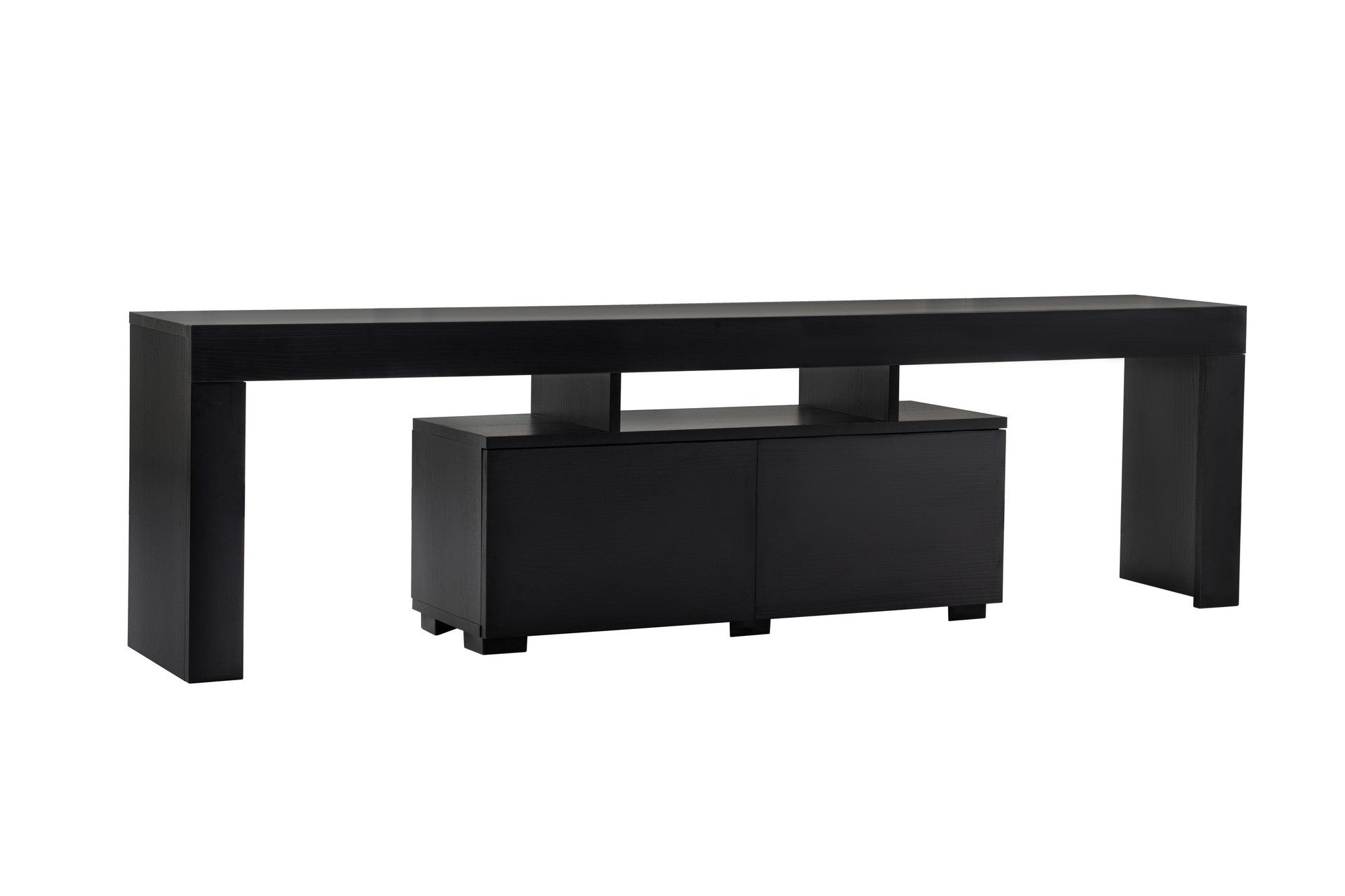 Enclave - Wood Black in Holz Schwarz präsentiert im Onlineshop von KAQTU Design AG. Sideboard ist von Nordure