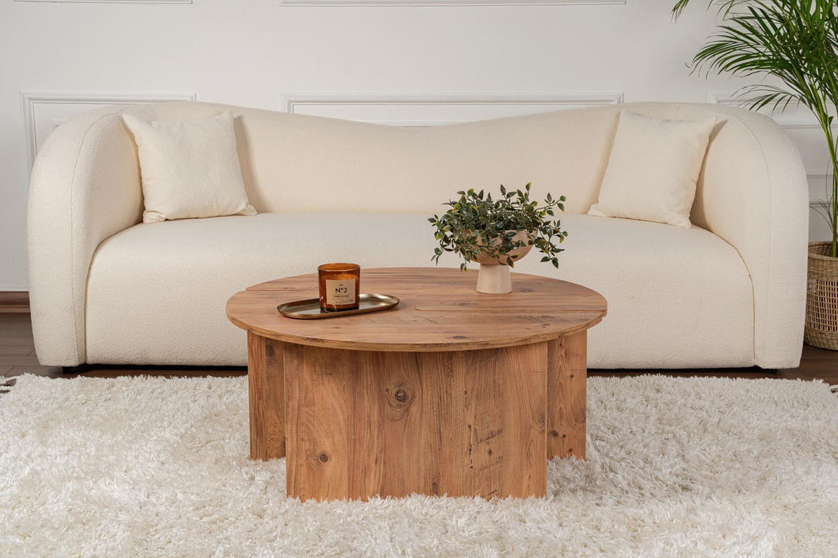 Moira Sofatisch - Atlantische Kiefer in Atlantische Kiefer präsentiert im Onlineshop von KAQTU Design AG. Couchtisch ist von Nordure