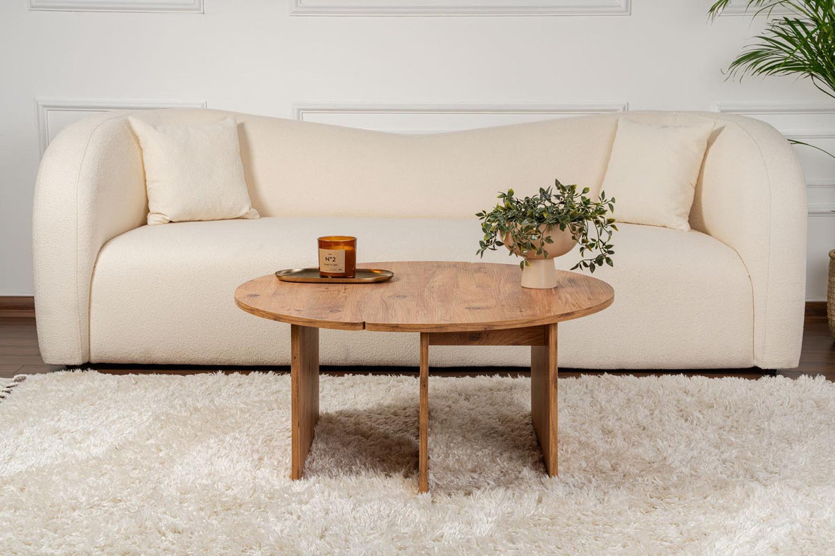 Moira Sofatisch - Atlantische Kiefer in Atlantische Kiefer präsentiert im Onlineshop von KAQTU Design AG. Couchtisch ist von Nordure