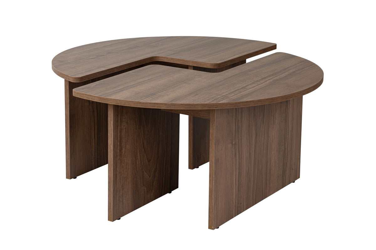 Moira Sofatisch - Walnuss in Walnuss präsentiert im Onlineshop von KAQTU Design AG. Couchtisch ist von Nordure