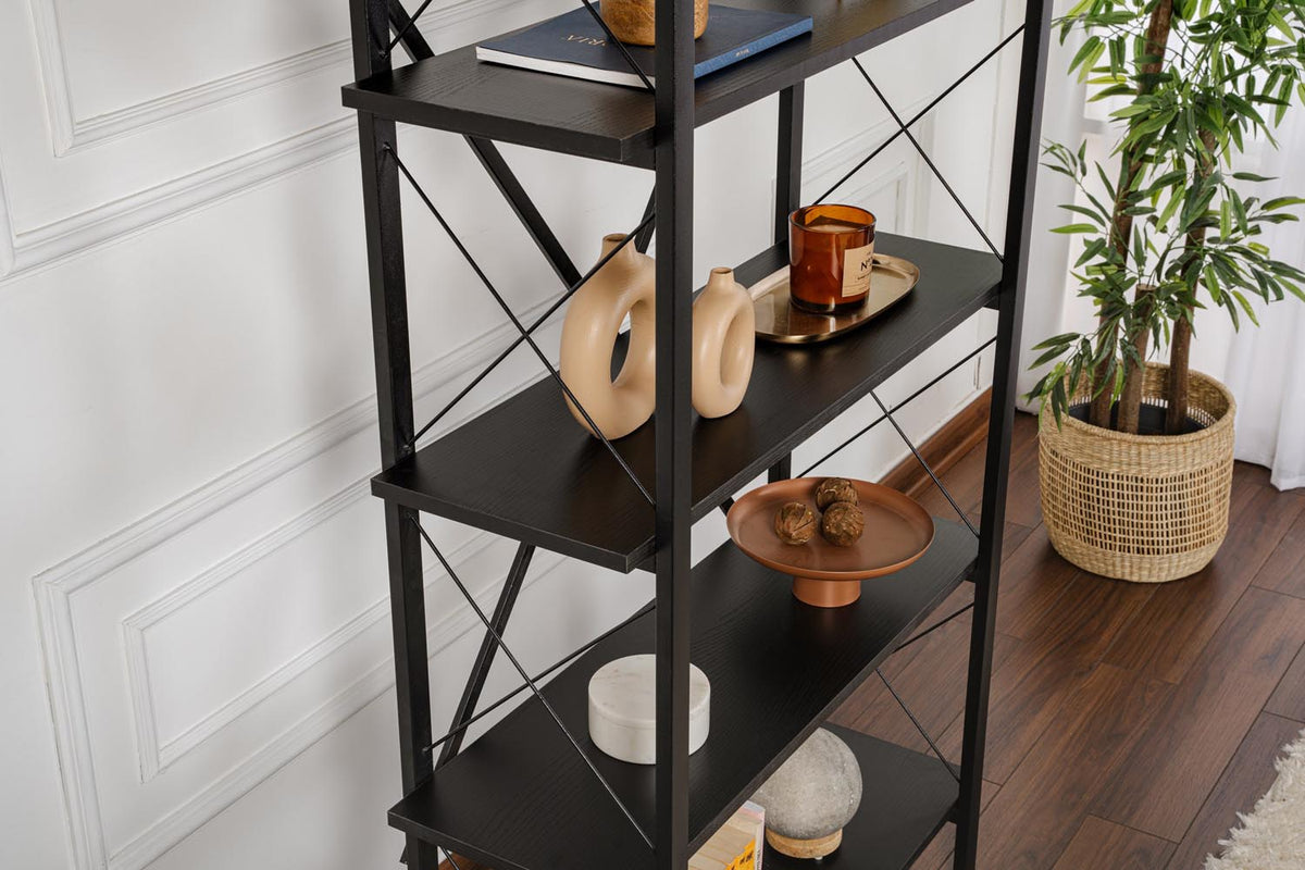 Elysian Bücherregal - Holz Schwarz
Schwarz in Holz Schwarz / Schwarz präsentiert im Onlineshop von KAQTU Design AG. Bücherregal ist von Nordure