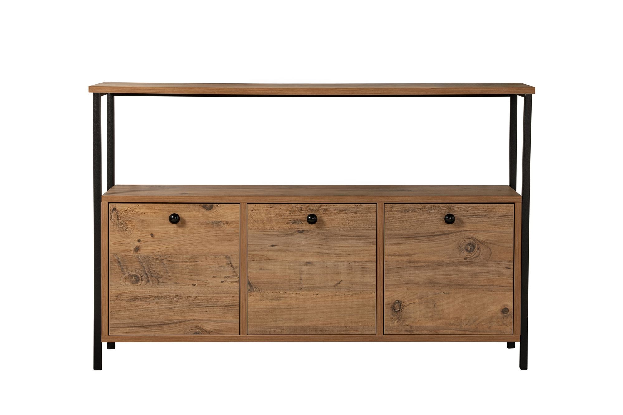 Solace - Atlantic Pine, Black in Atlantische Kiefer Schwarz präsentiert im Onlineshop von KAQTU Design AG. High-Sideboard ist von Nordure