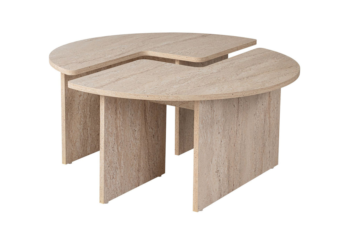 Moira Sofatisch - Travertin in Travertin präsentiert im Onlineshop von KAQTU Design AG. Couchtisch ist von Nordure