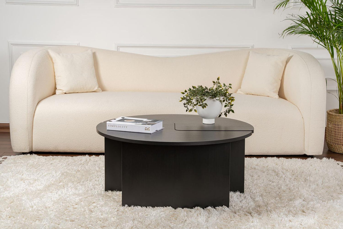 Moira Sofatisch - Holz Schwarz in Holz Schwarz präsentiert im Onlineshop von KAQTU Design AG. Couchtisch ist von Nordure