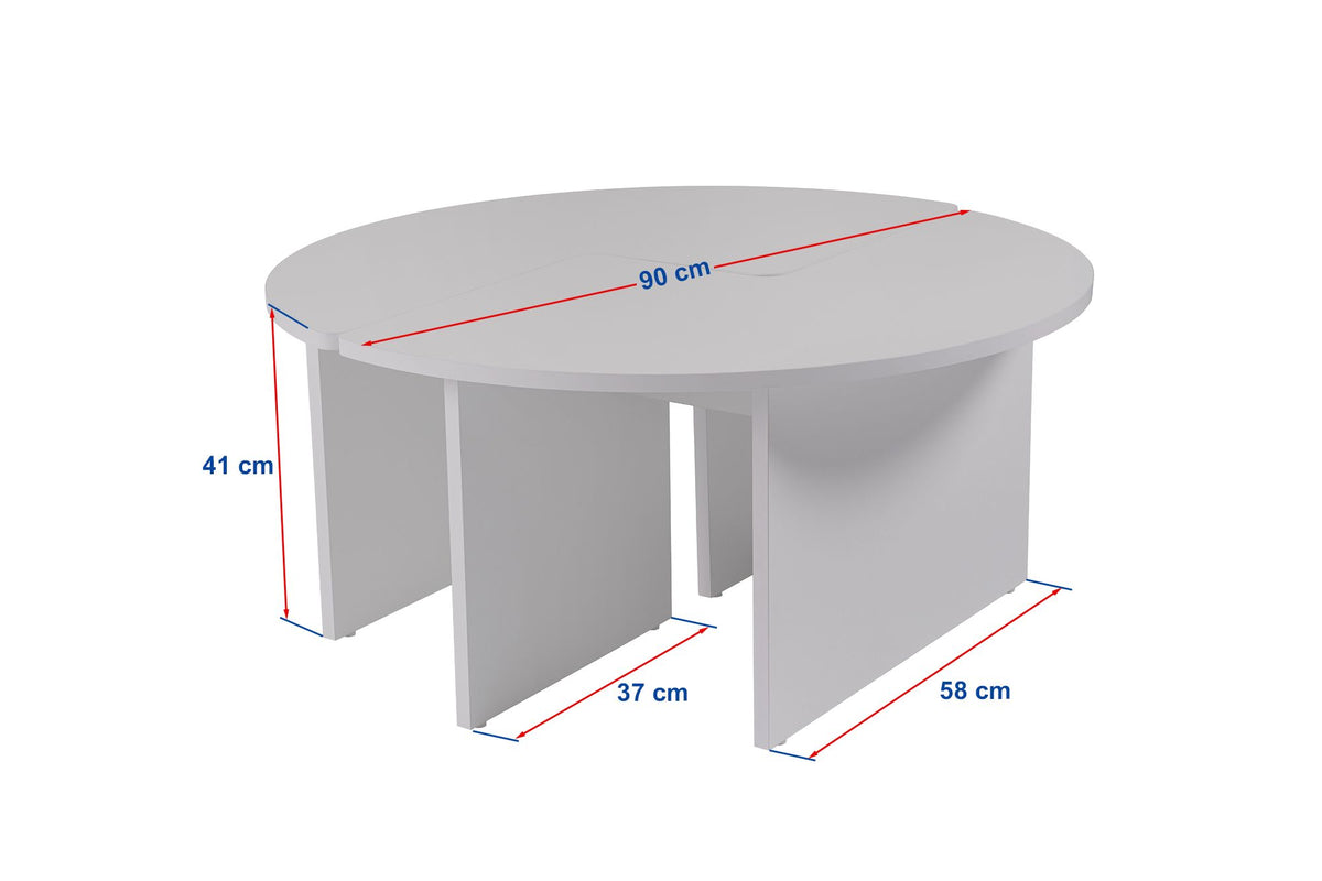 Moira Sofatisch - Natürliches Weiss in Natürliches Weiss präsentiert im Onlineshop von KAQTU Design AG. Couchtisch ist von Nordure