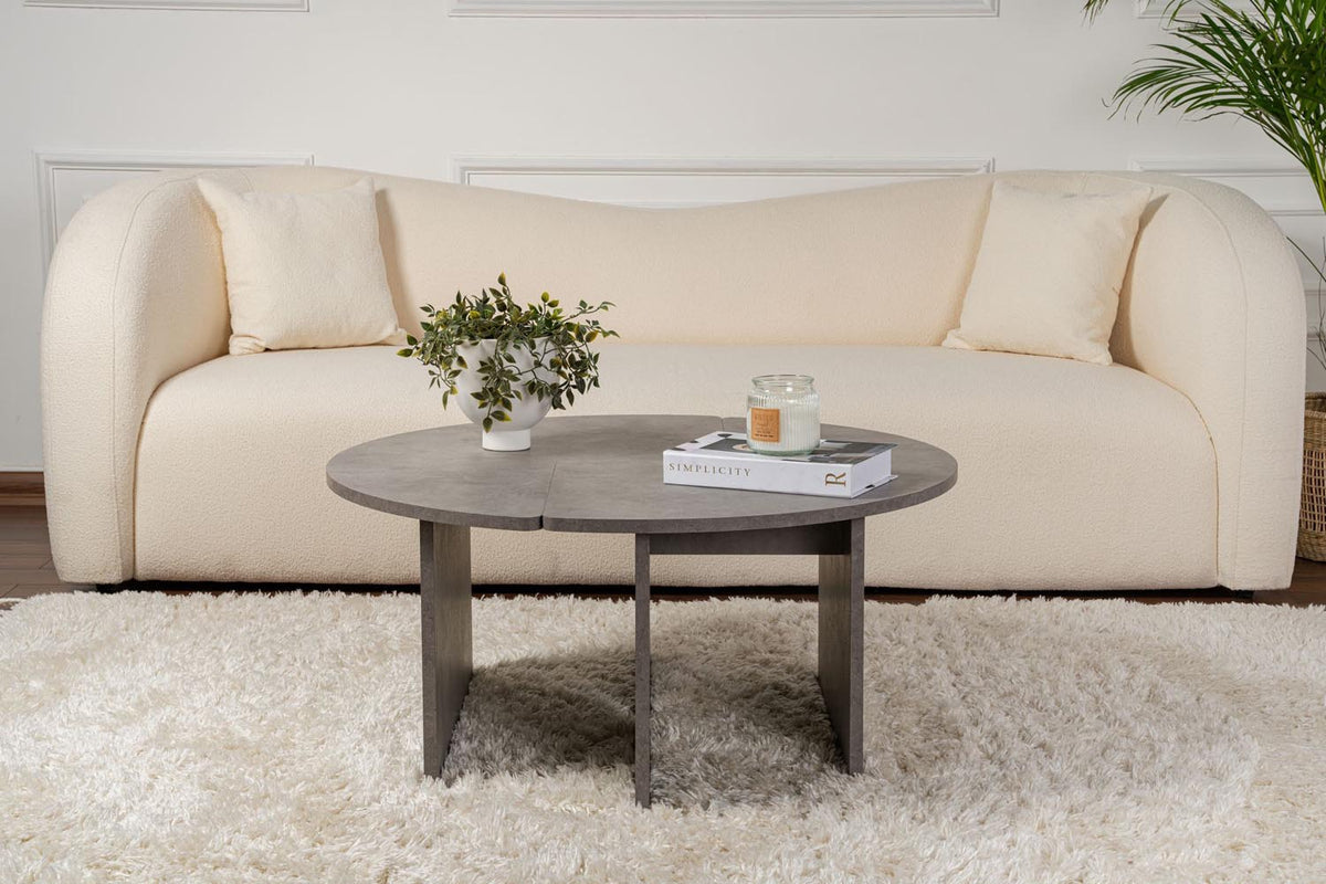 Moira Sofatisch - Beton Grau in Beton Grau präsentiert im Onlineshop von KAQTU Design AG. Couchtisch ist von Nordure