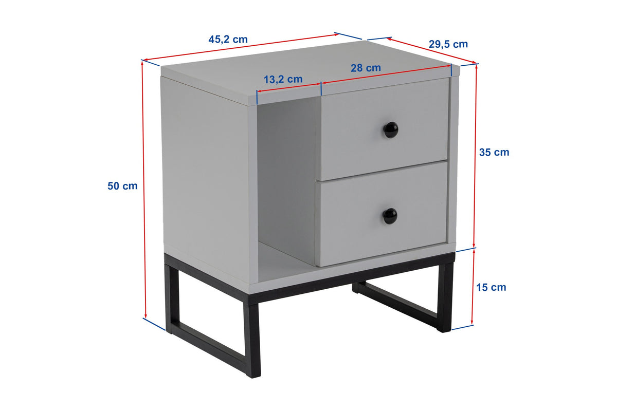 Glimmer Nachttisch - Freesia- Marmor Gold in Freesia- Marmor Gold präsentiert im Onlineshop von KAQTU Design AG. Nachttisch ist von Nordure