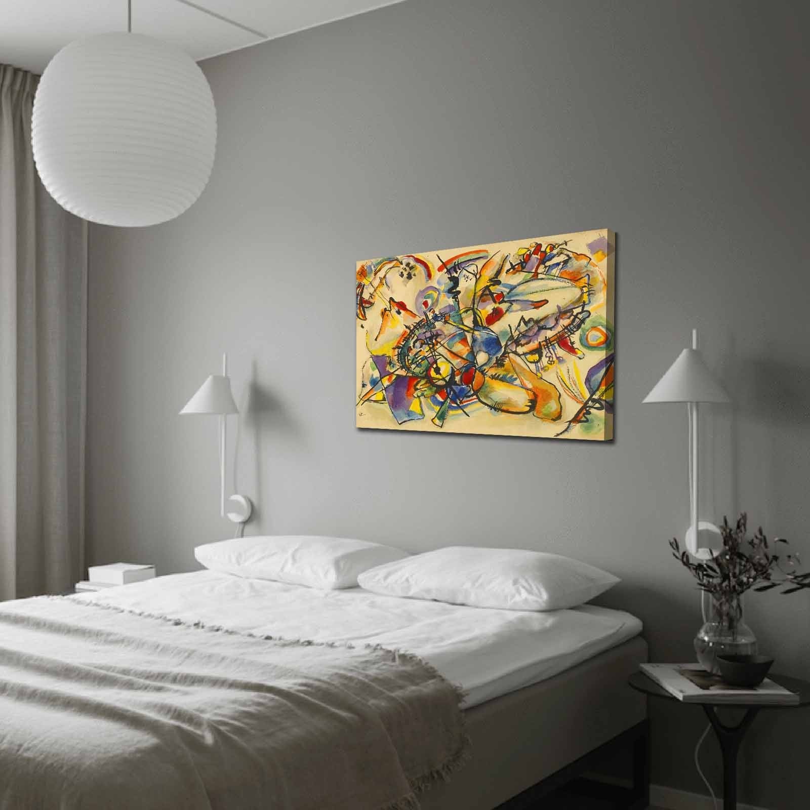Verleihen Sie Ihrem Raum mit dem beeindruckenden Kandinsky-Bild 70100FAMOUSART von Wallity einen Hauch von Kunst und Stil. Ideal für jedes Zuhause!