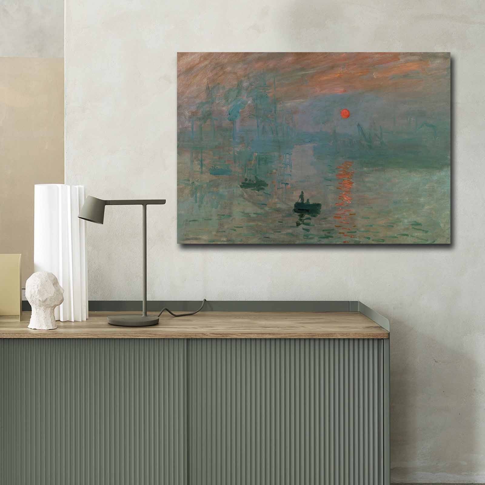 Entdecken Sie das beeindruckende Leinwandgemälde von Claude Monet in 70x100 cm, gefertigt aus 100% Wildleder. Ein elegantes Kunstwerk für Ihr Zuhause!