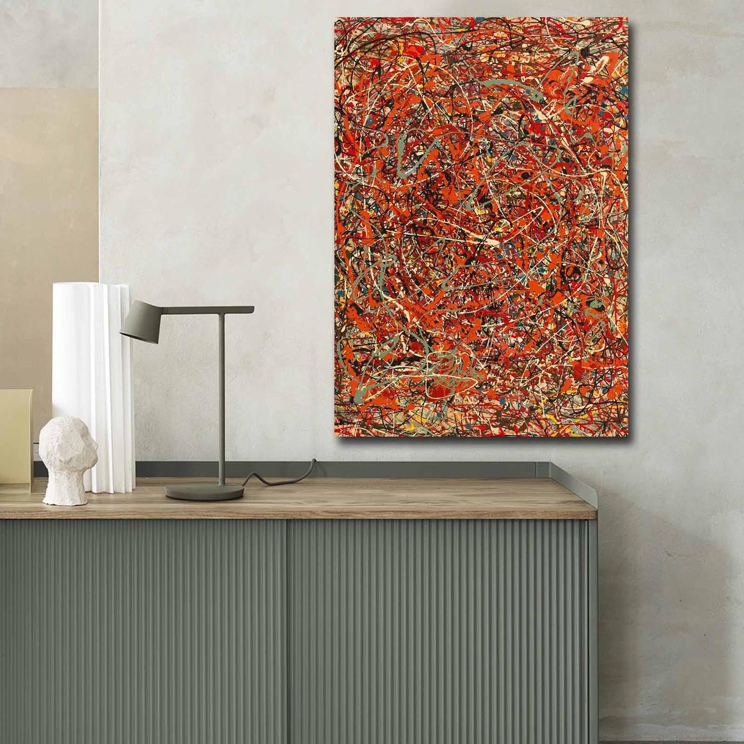 Entdecken Sie "The Fury" von Jackson Pollock – ein beeindruckendes Leinwandgemälde, das Emotionen entfesselt und jeden Raum veredelt.