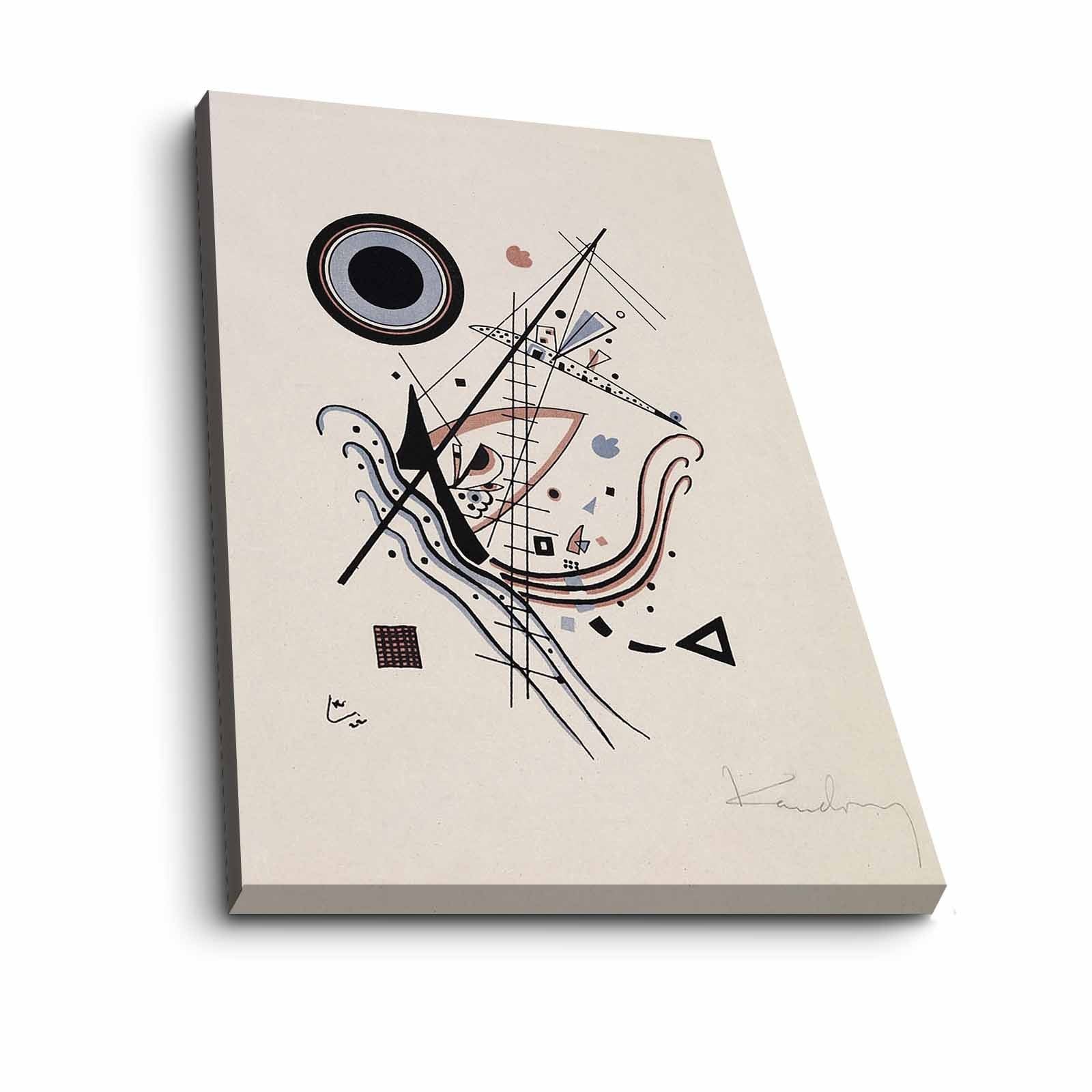 Entdecken Sie die faszinierende Welt von Kandinsky mit diesem mehrfarbigen Leinwandbild von Wallity. Perfekt für stilvolle Akzente in jedem Raum!