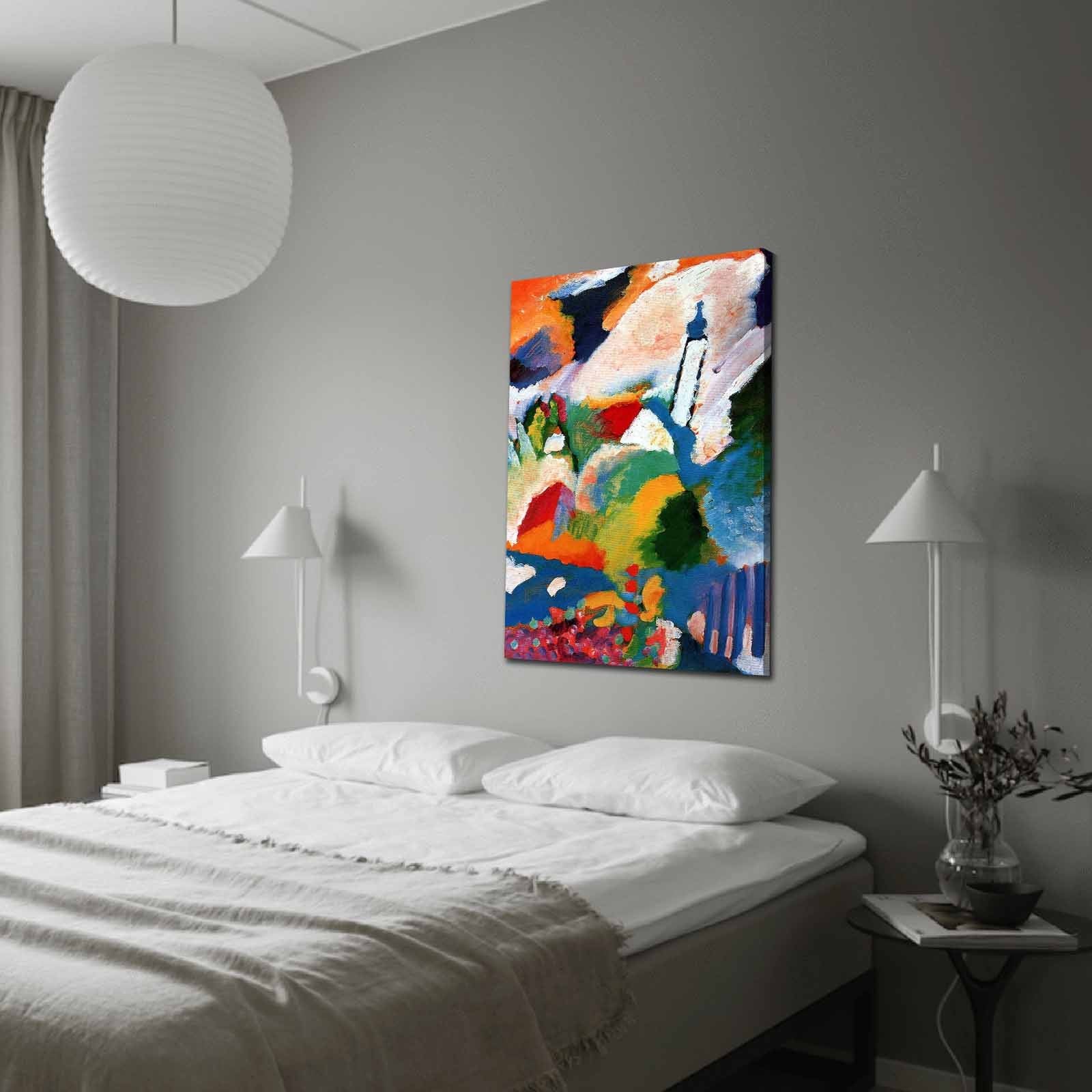 Verleihen Sie Ihrem Raum mit dem mehrfarbigen Kandinsky-Bild von Wallity einen Hauch von Kunst und Stil. Ein zeitloses Meisterwerk für Ihr Zuhause!