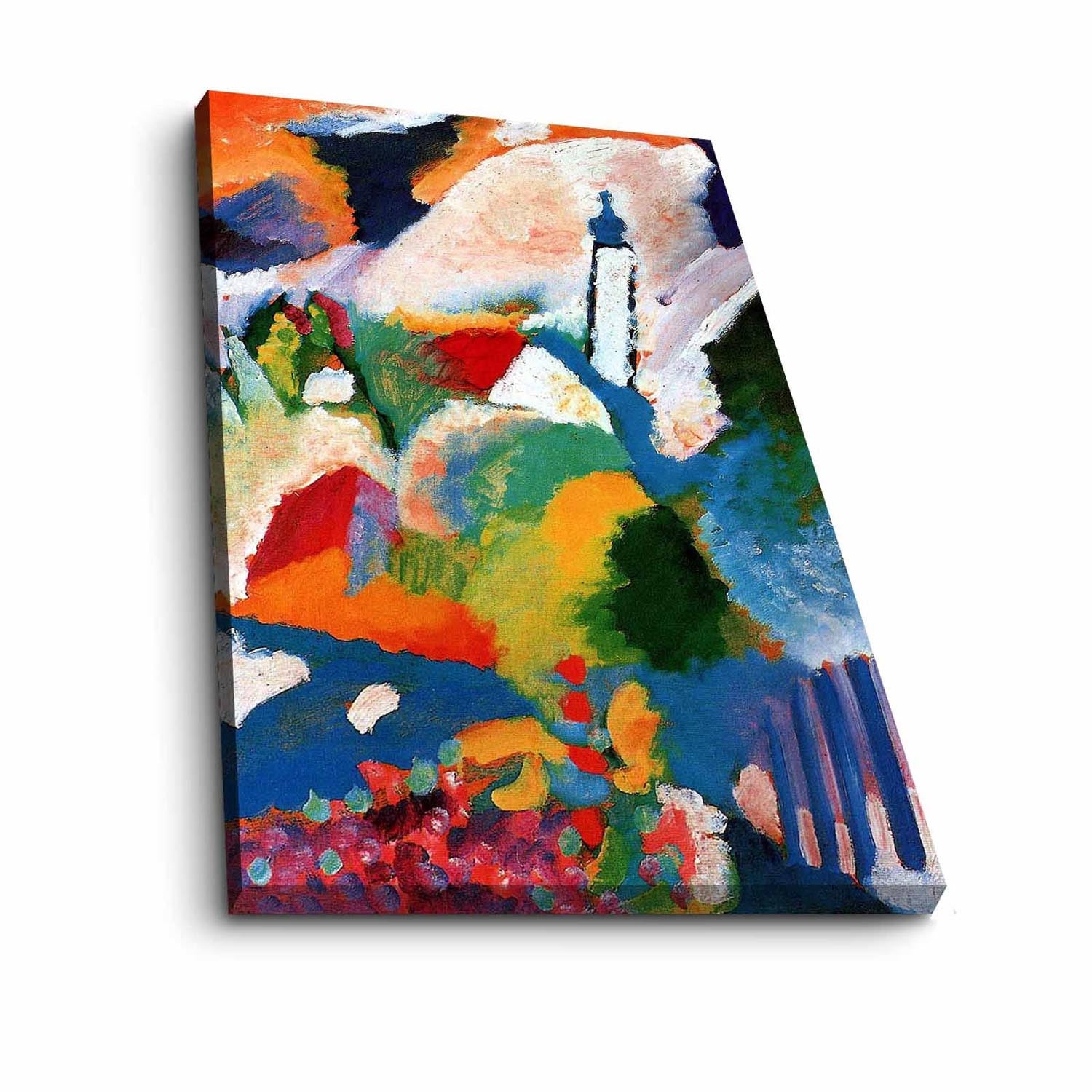 Entdecken Sie die faszinierende Welt von Kandinsky mit diesem mehrfarbigen Leinwandbild von Wallity. Ein elegantes Kunstwerk für jeden Raum!