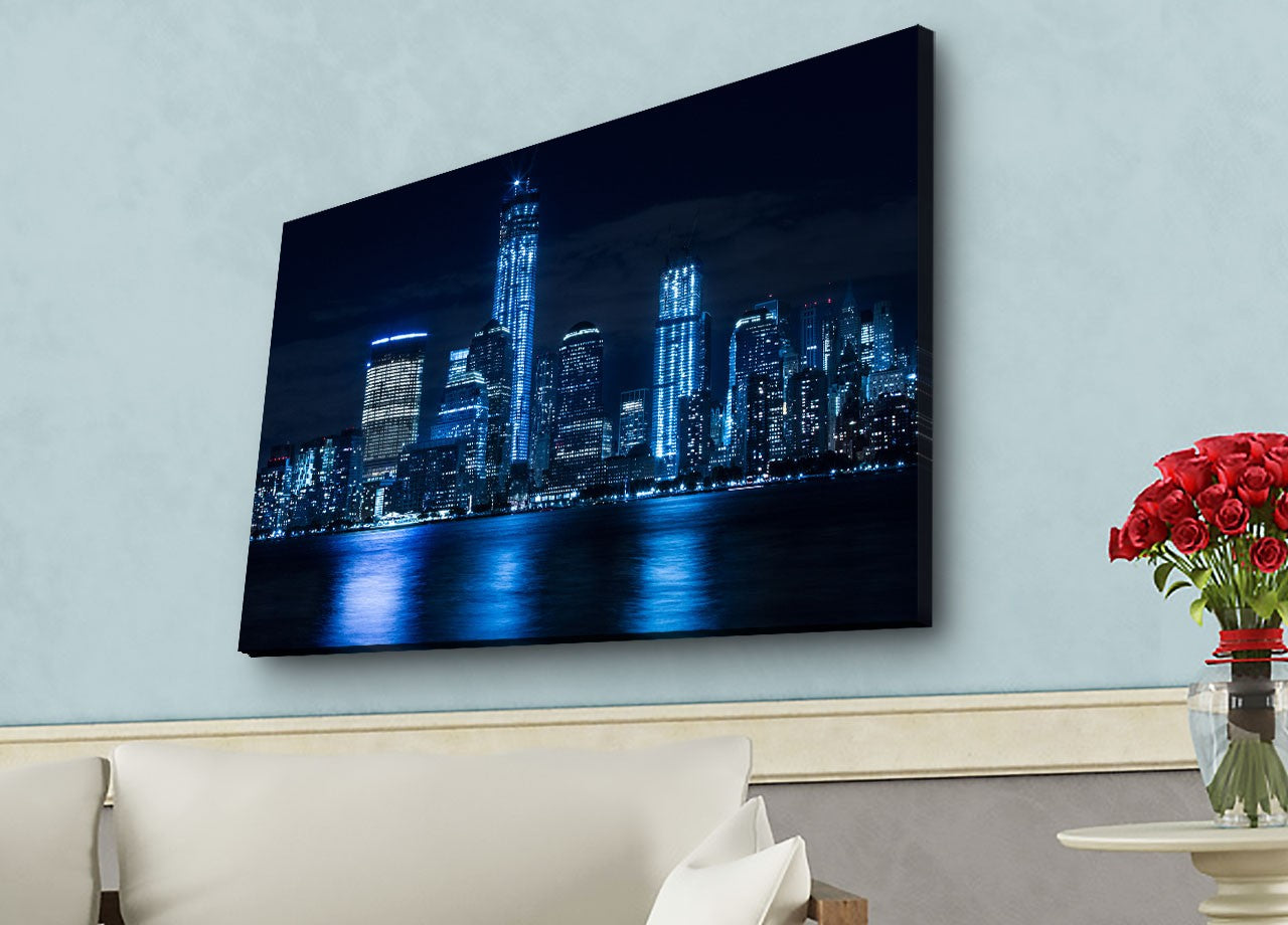 Verleihen Sie Ihrem Raum mit dem mehrfarbigen LED-Gemälde 4570HDACT von Wallity einen eleganten Akzent. Licht und Kunst verschmelzen!